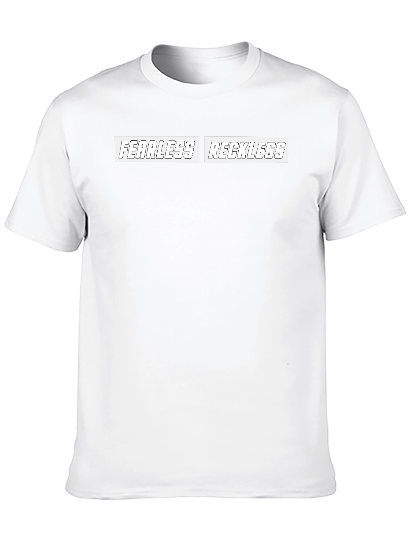 Fearless Reckless Graphic Black T-Shirt