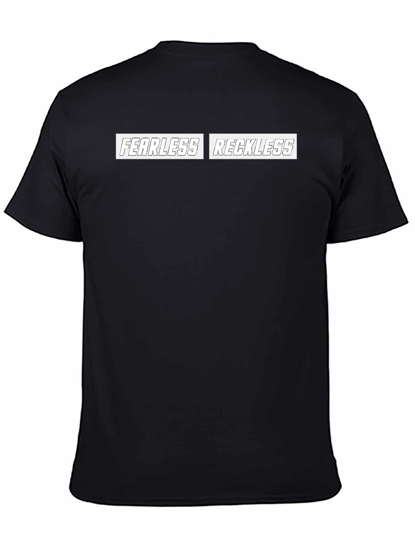 Fearless Reckless Graphic Black T-Shirt