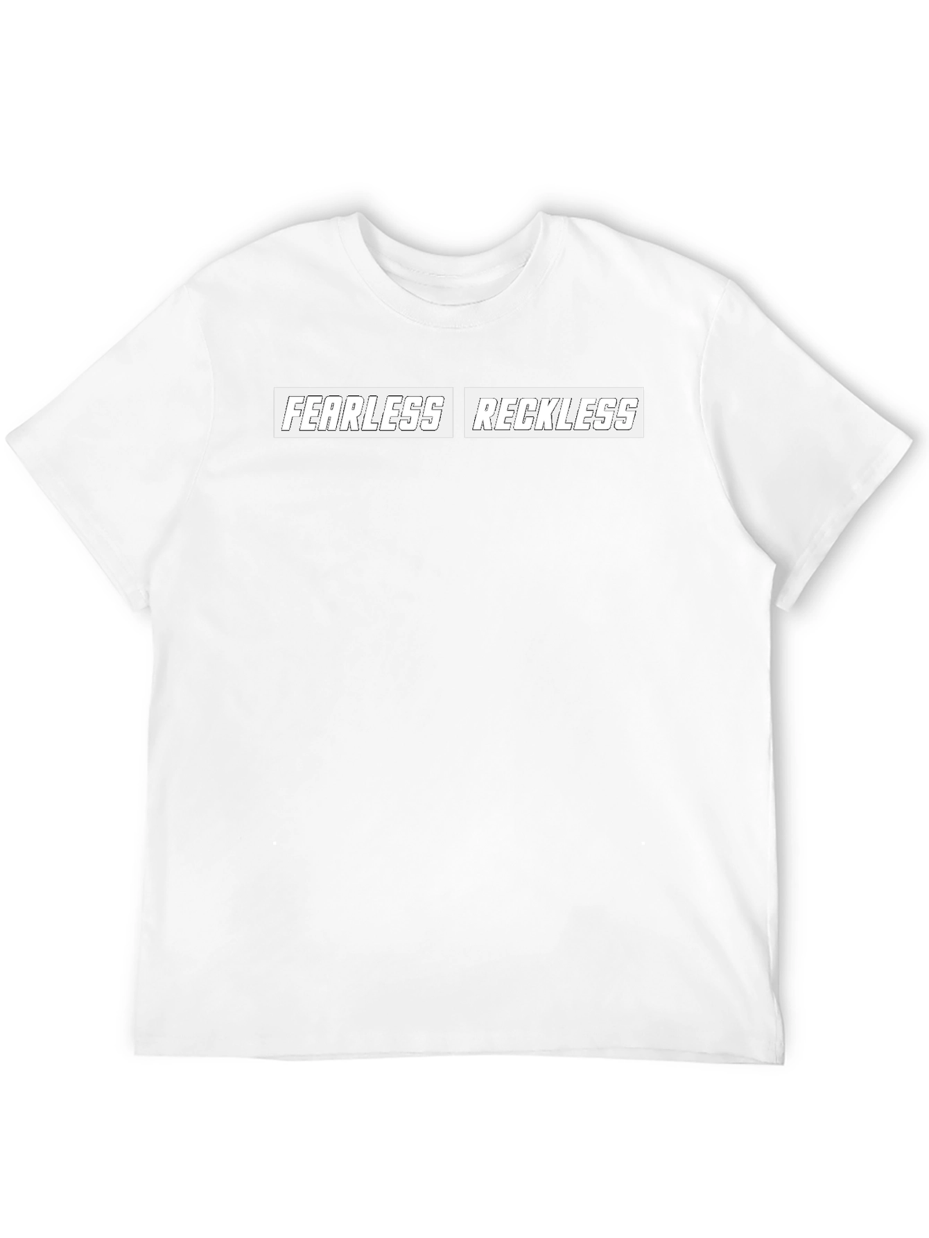 Fearless Reckless Graphic Black T-Shirt