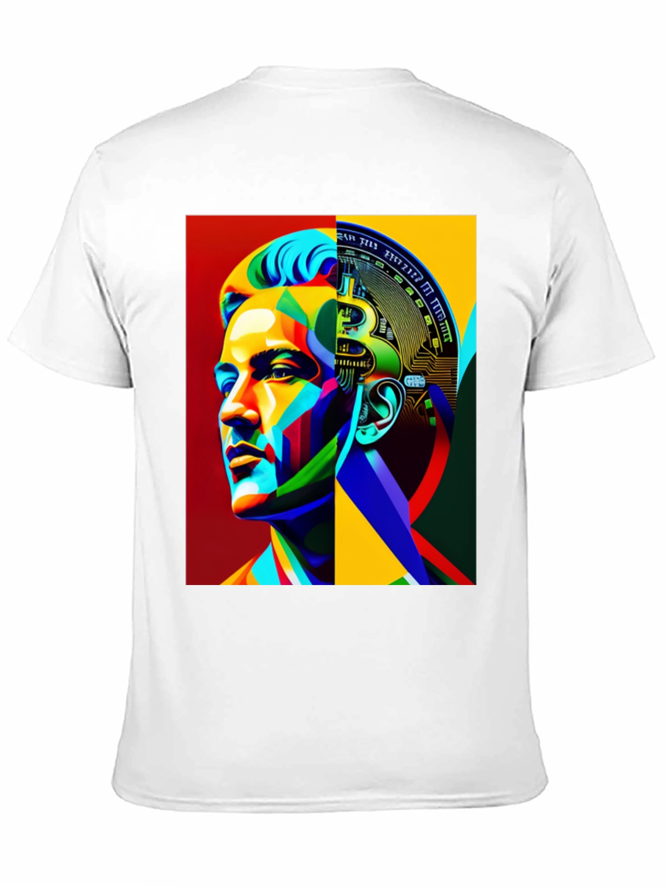 Bitcoin Brain Graphic Black T-Shirt