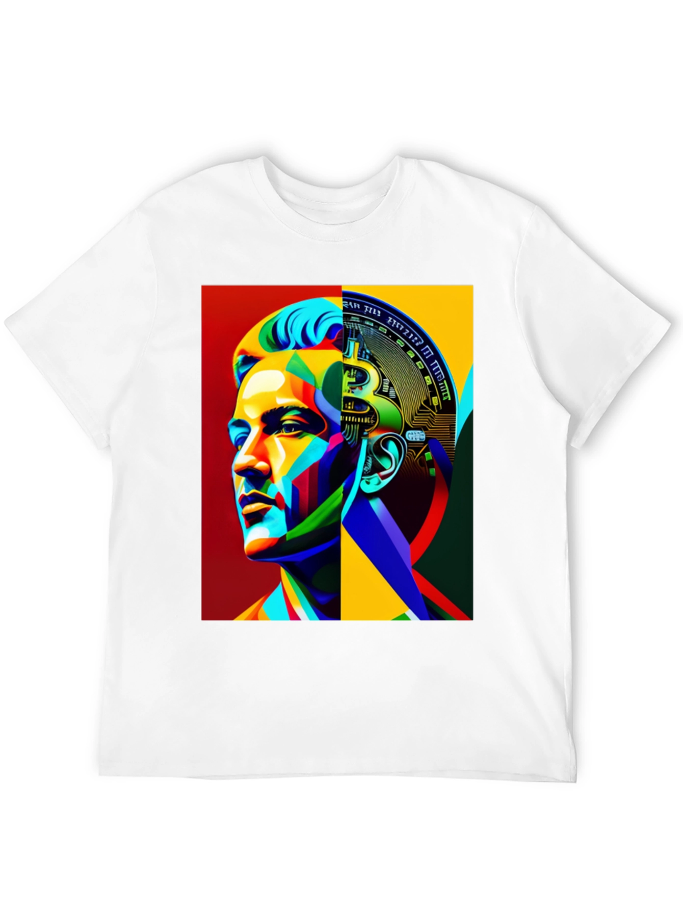 Bitcoin Brain Graphic Black T-Shirt