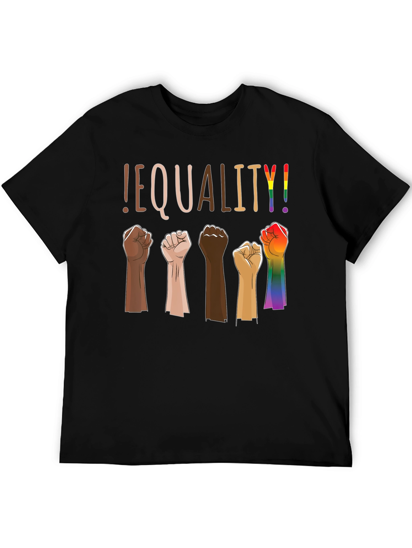 Equality Graphic Tee - Multi-Fist Design
