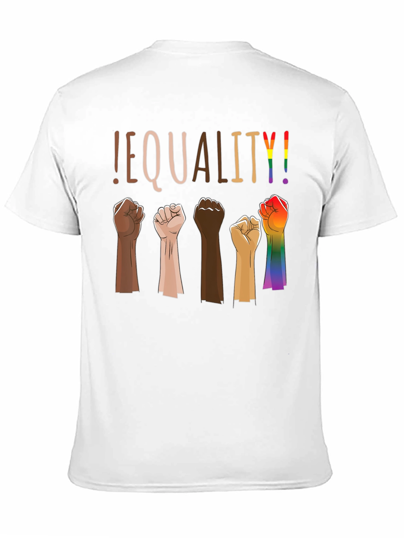 Equality Graphic Tee - Multi-Fist Design