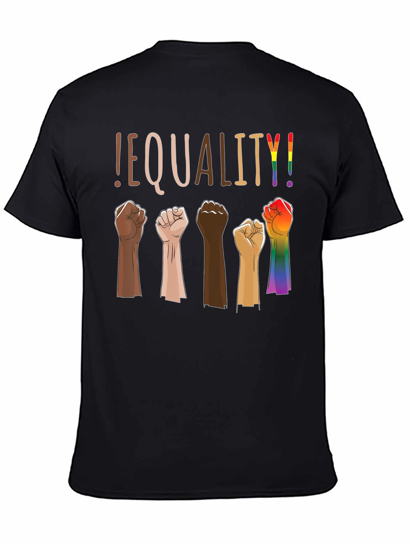 Equality Graphic Tee - Multi-Fist Design