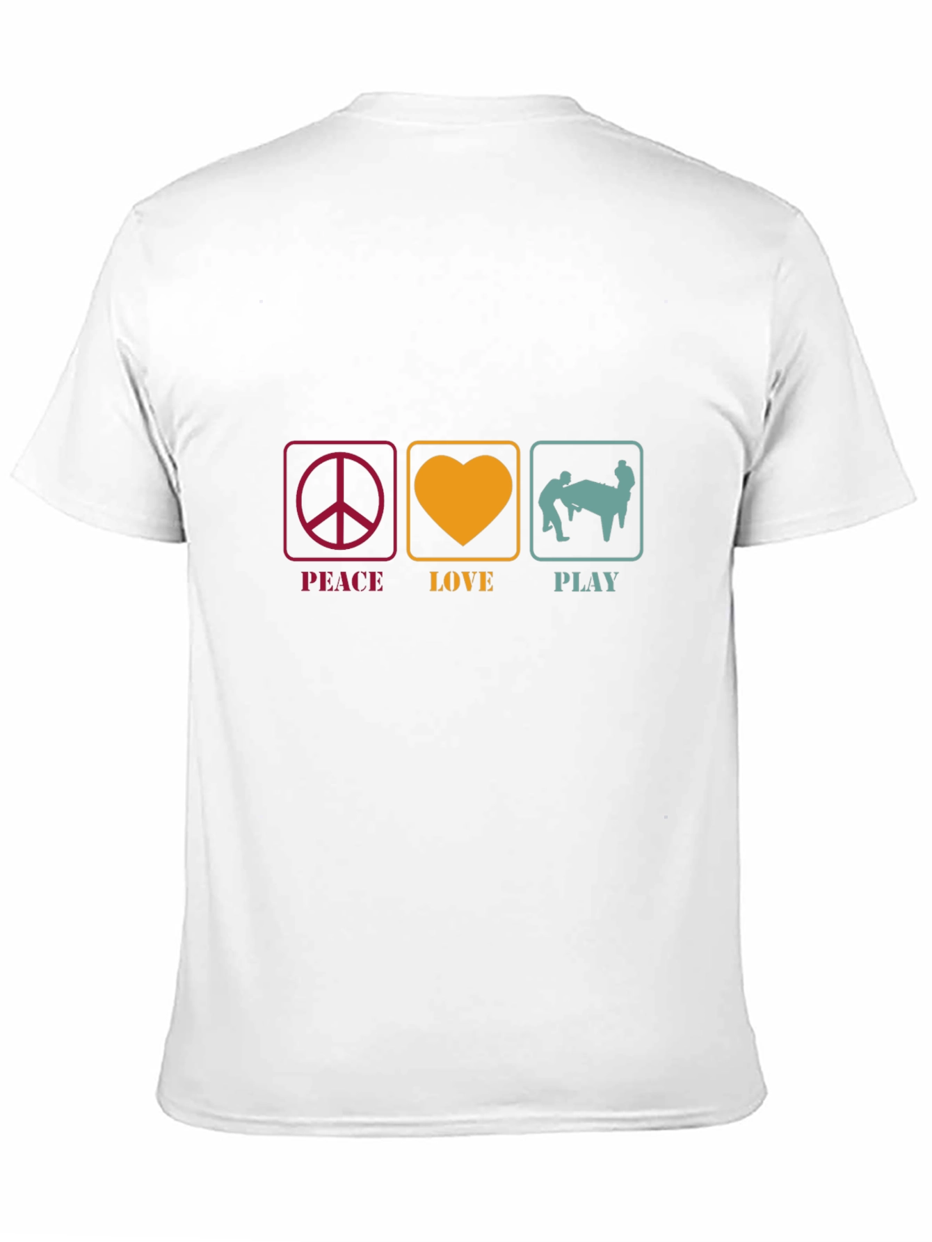 Peace Love Play Graphic Tee - Fun Design!