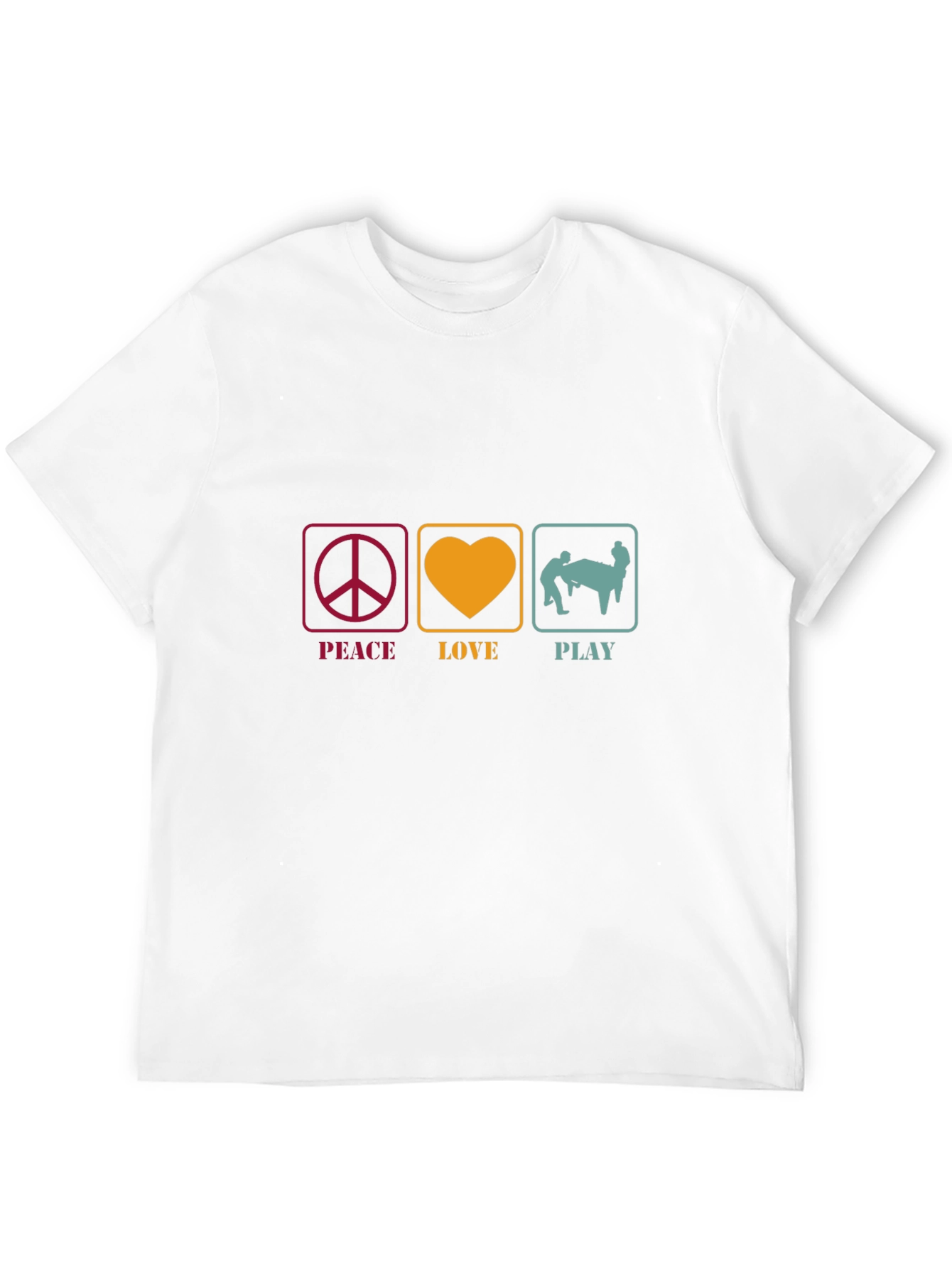 Peace Love Play Graphic Tee - Fun Design!