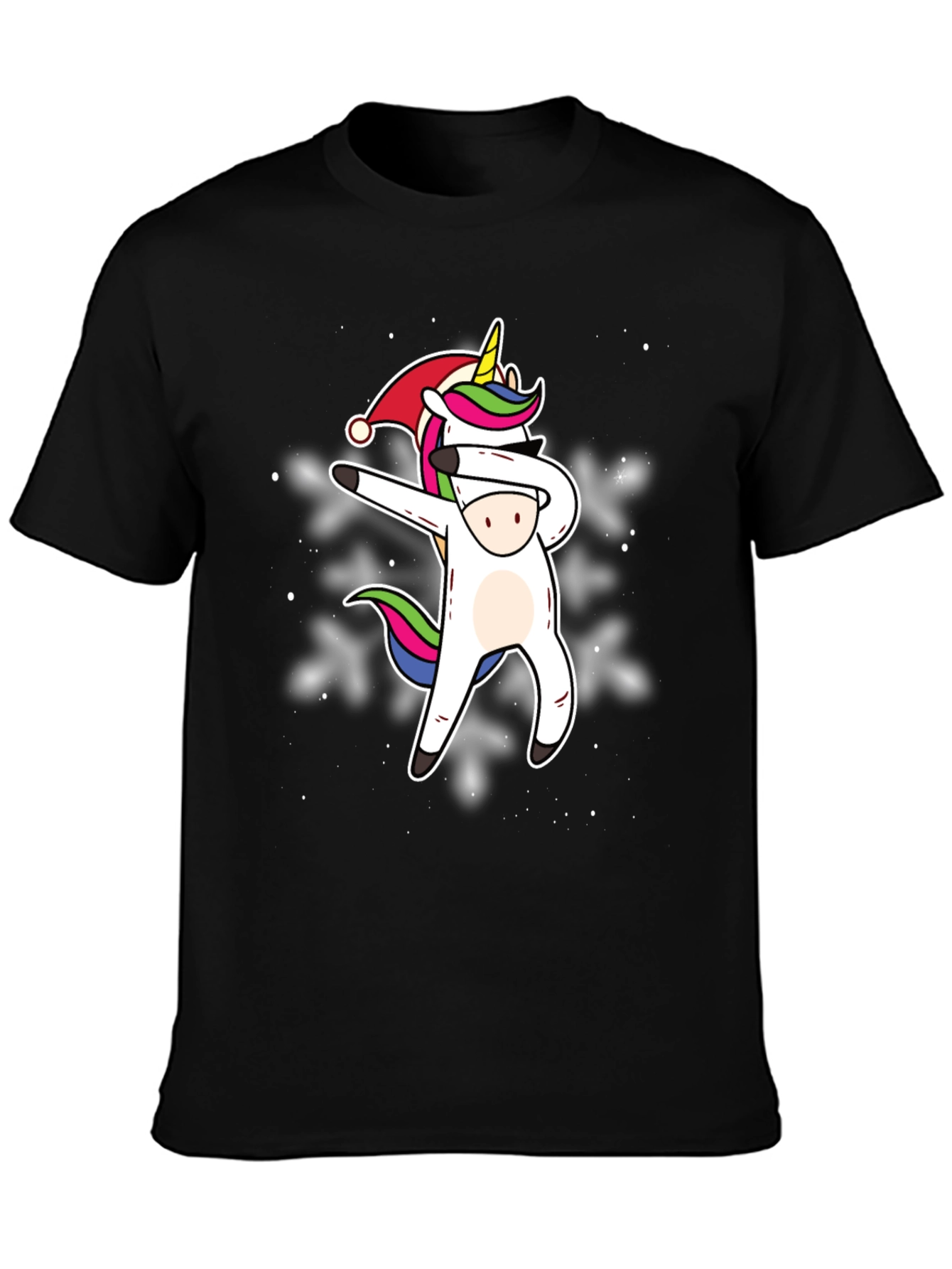 Dabbing Unicorn Christmas T-Shirt