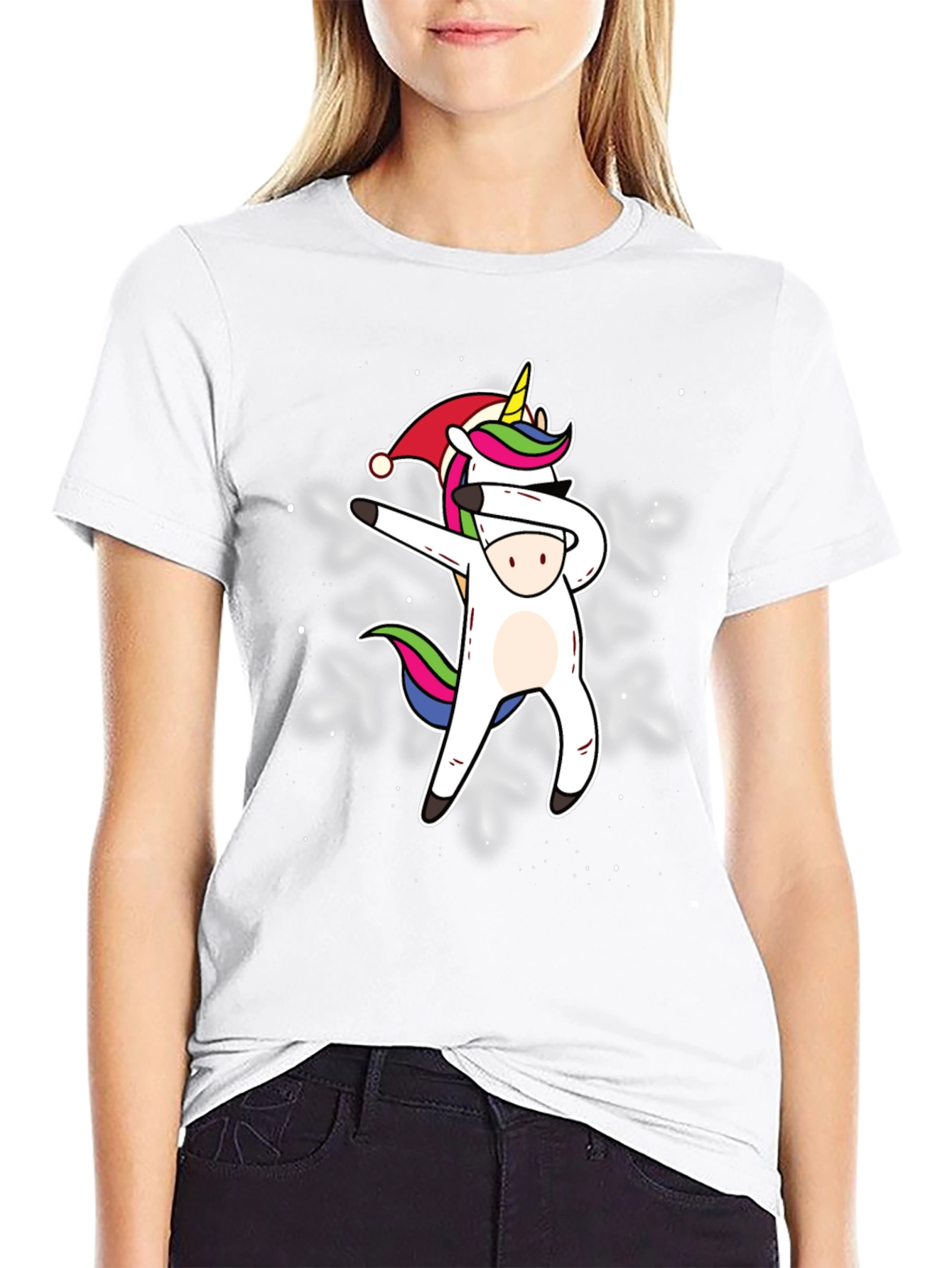Dabbing Unicorn Christmas T-Shirt