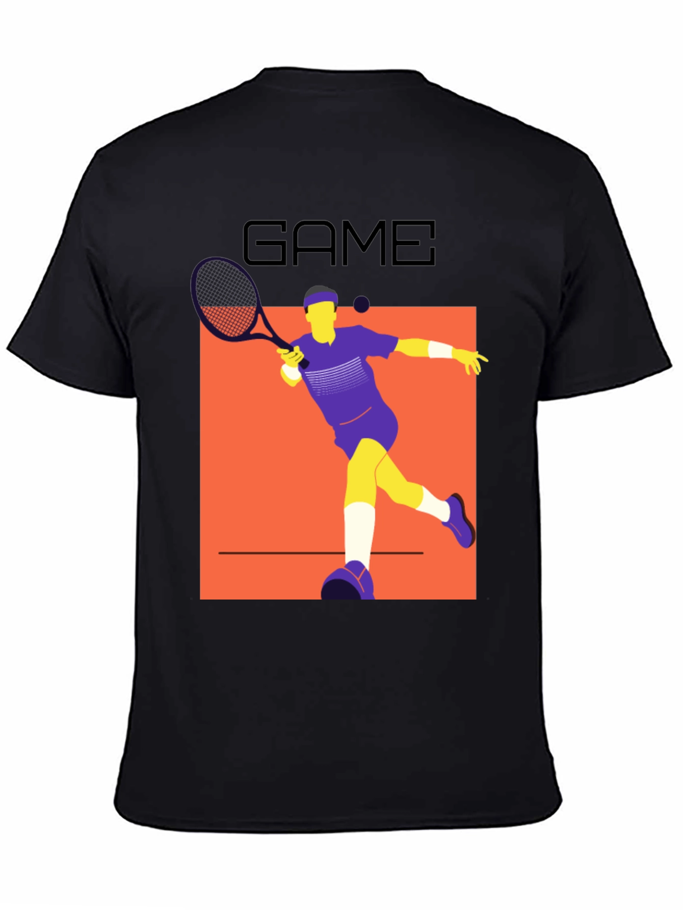 Tennis Game Graphic T-Shirt - Modern Athlete Style