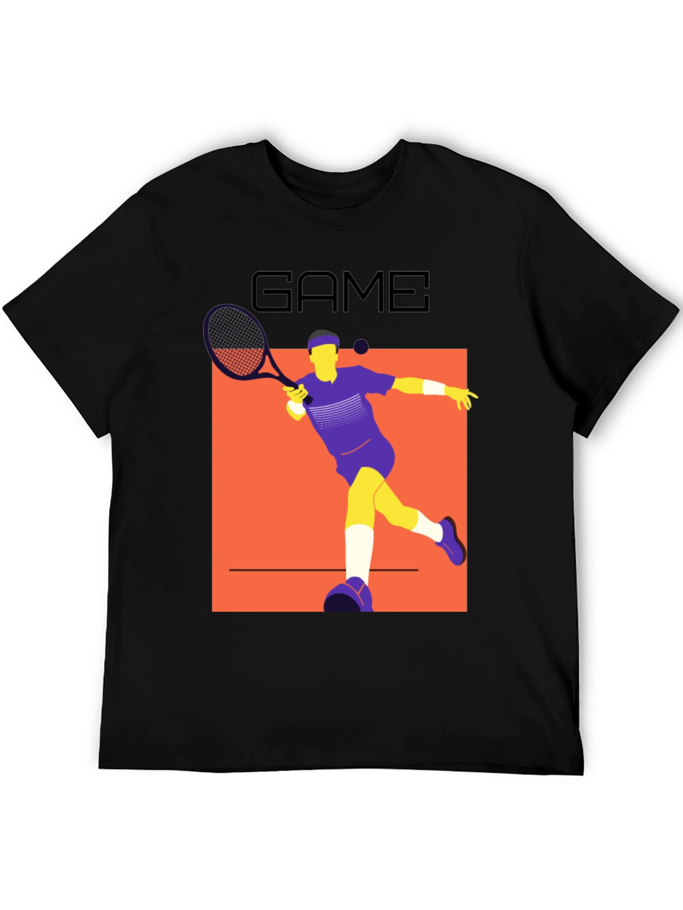 Tennis Game Graphic T-Shirt - Modern Athlete Style