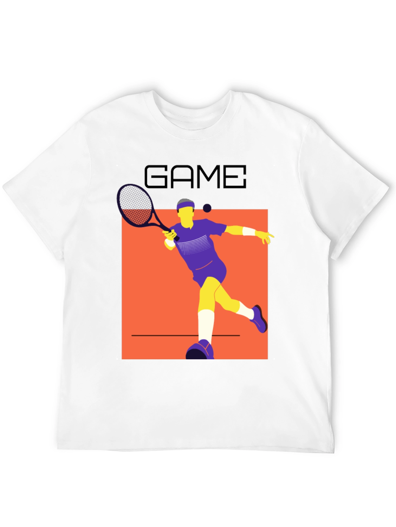 Tennis Game Graphic T-Shirt - Modern Athlete Style