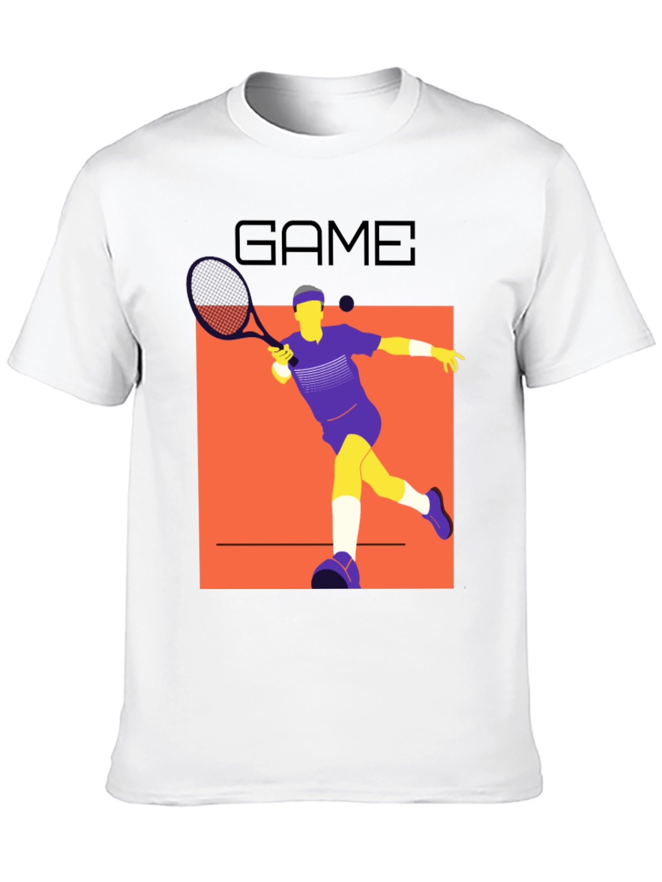 Tennis Game Graphic T-Shirt - Modern Athlete Style