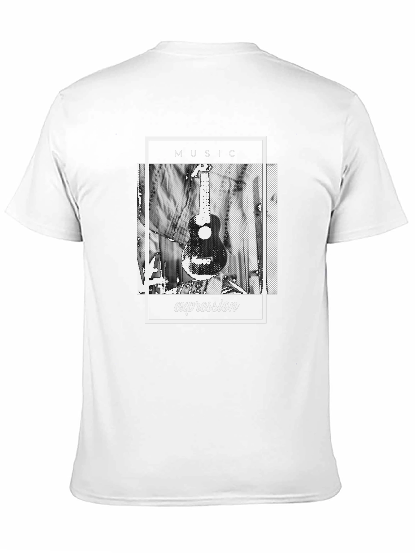 Music Expression Graphic Tee - Black Cotton