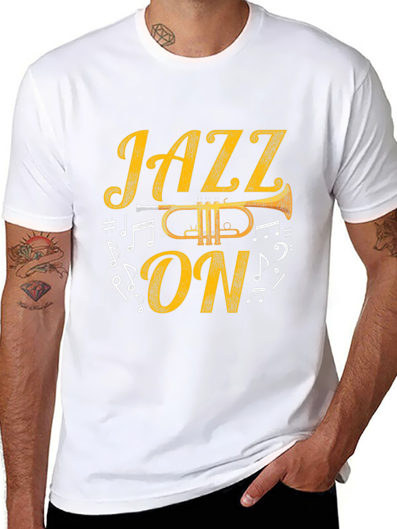 Jazz On T-Shirt Trumpet Music Tee