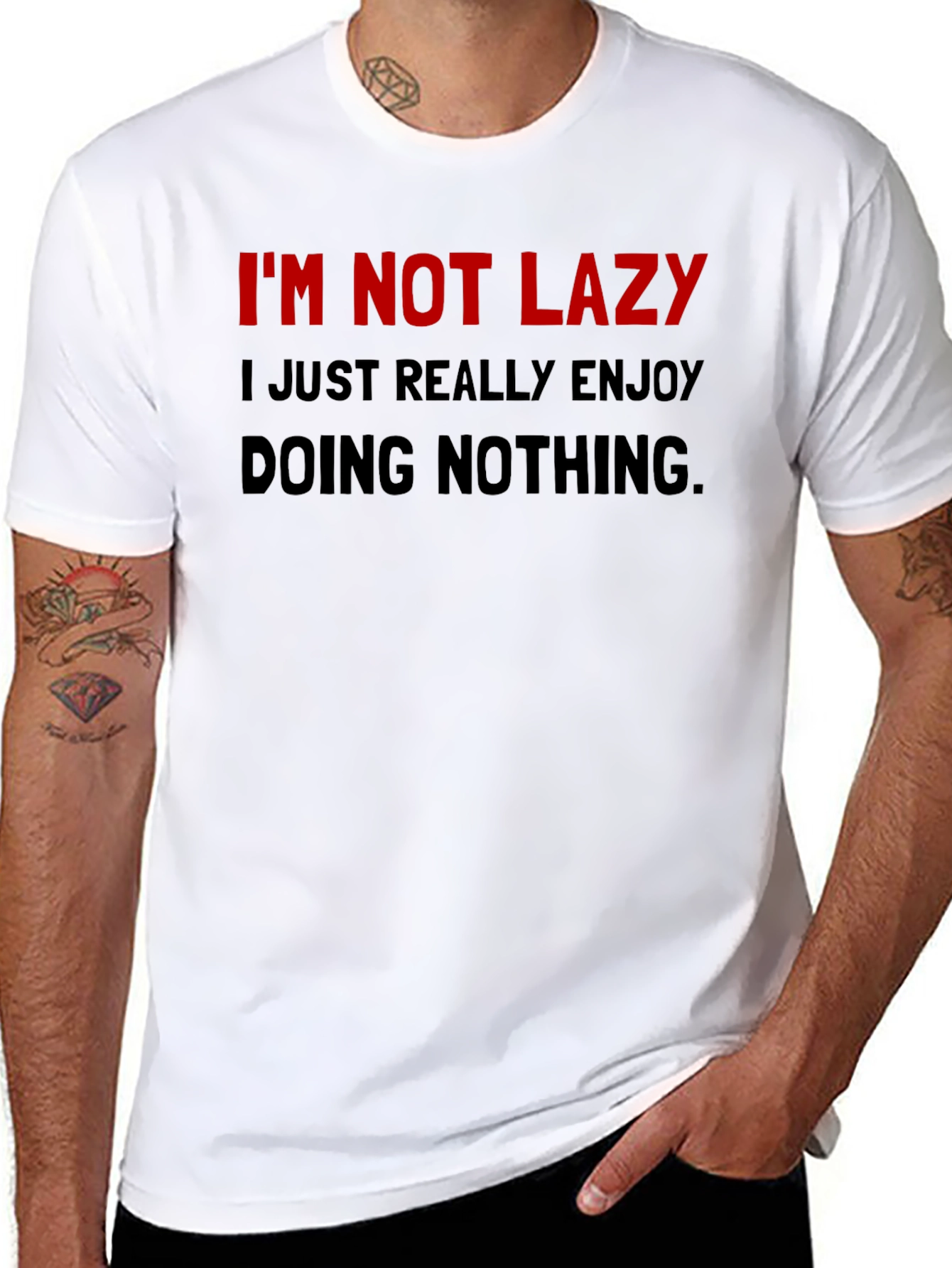 Im Not Lazy Funny Graphic T-Shirt