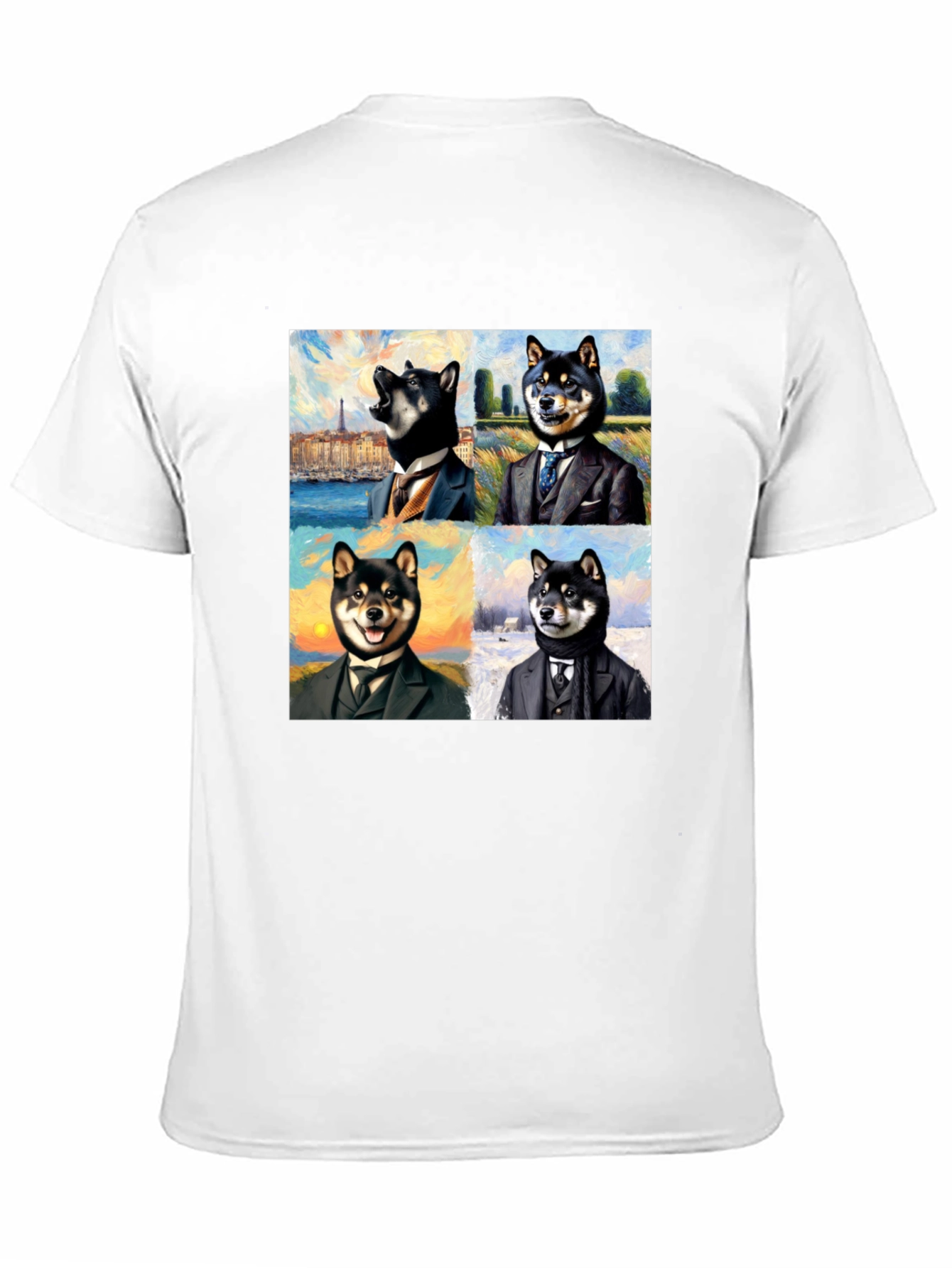 Dapper Shiba Inu Portrait T-Shirt