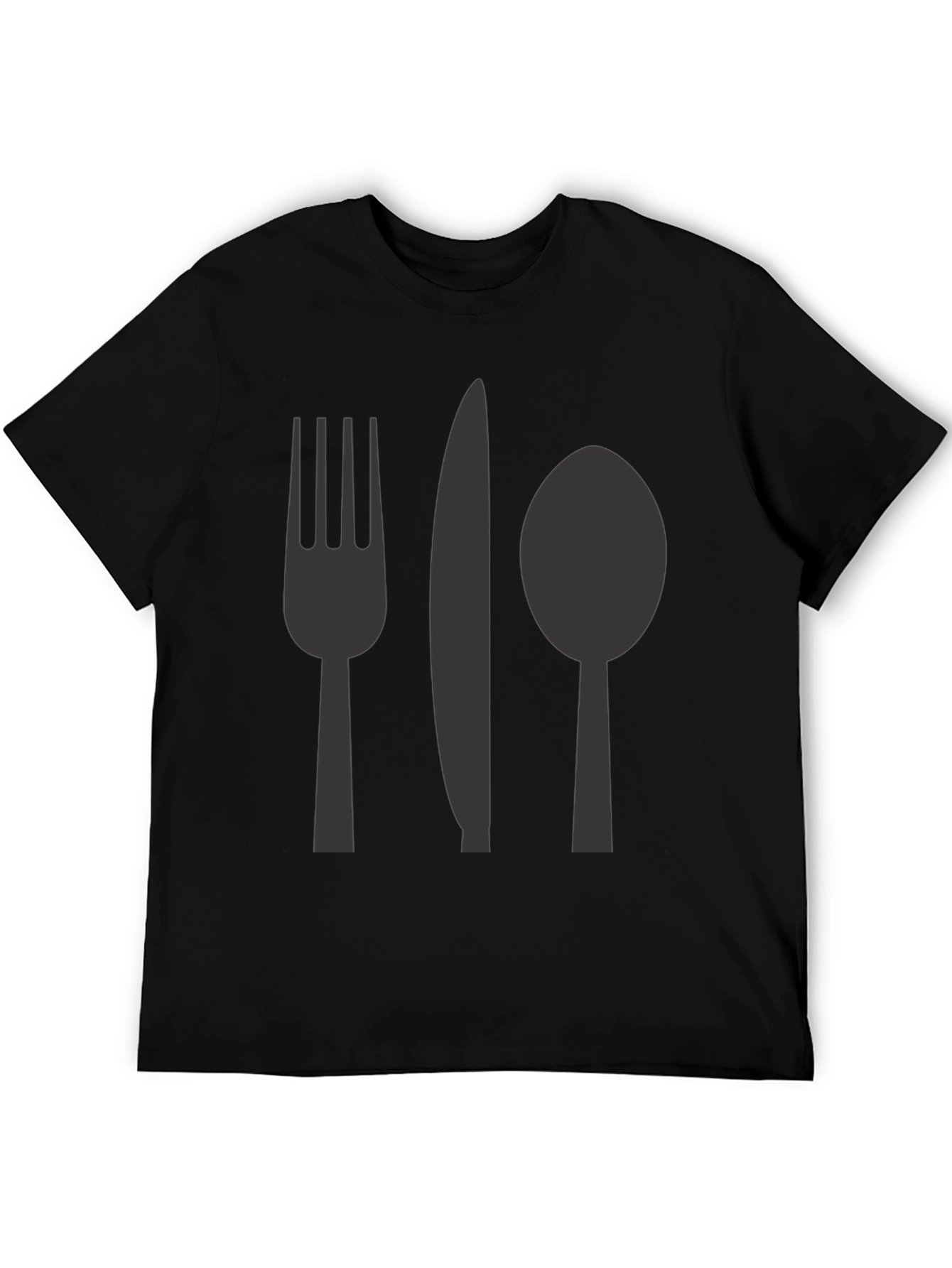 Cutlery Graphic T-Shirt - Casual Cotton Tee