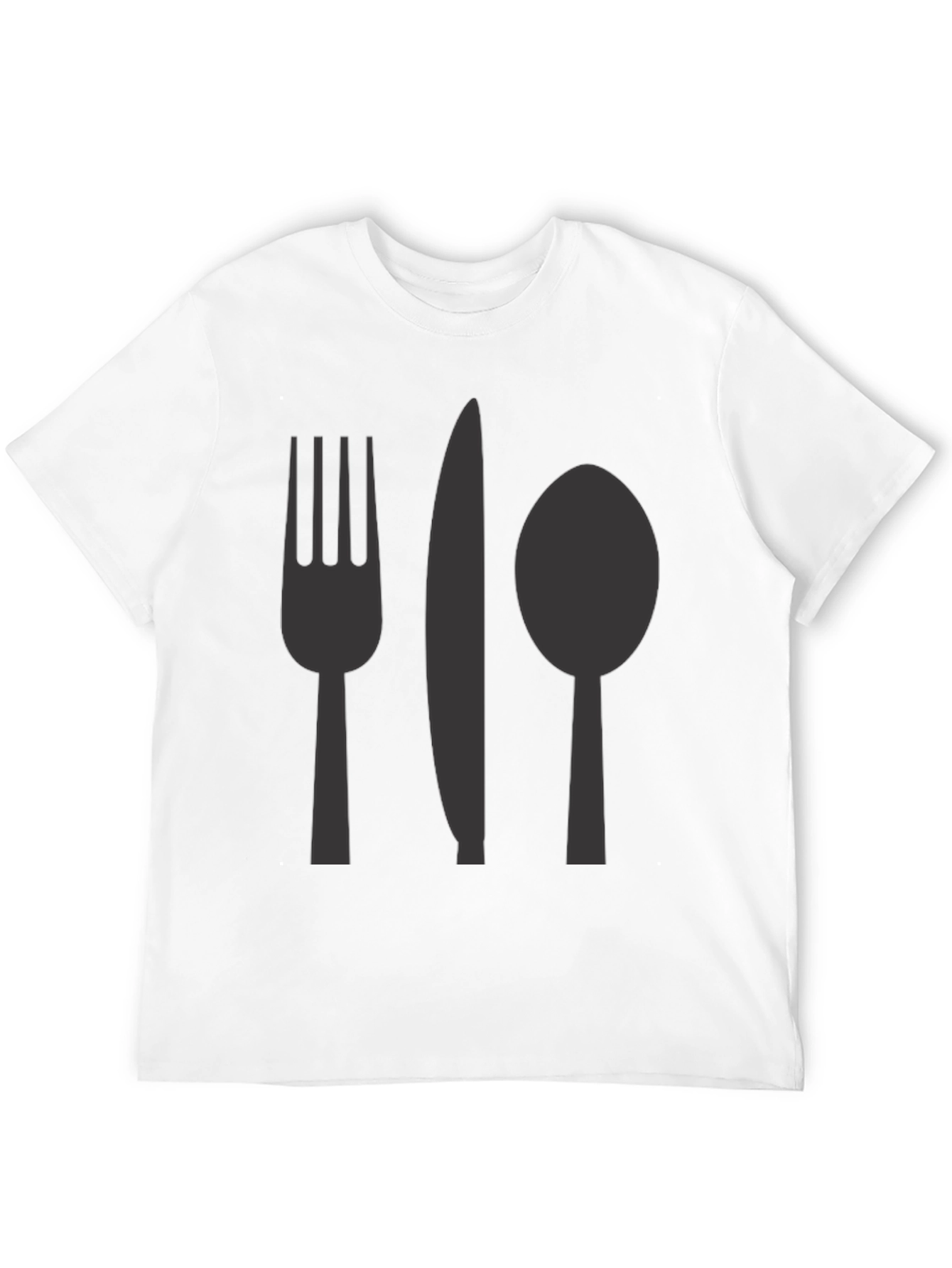 Cutlery Graphic T-Shirt - Casual Cotton Tee