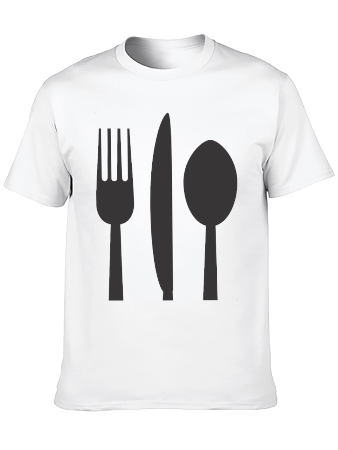 Cutlery Graphic T-Shirt - Casual Cotton Tee