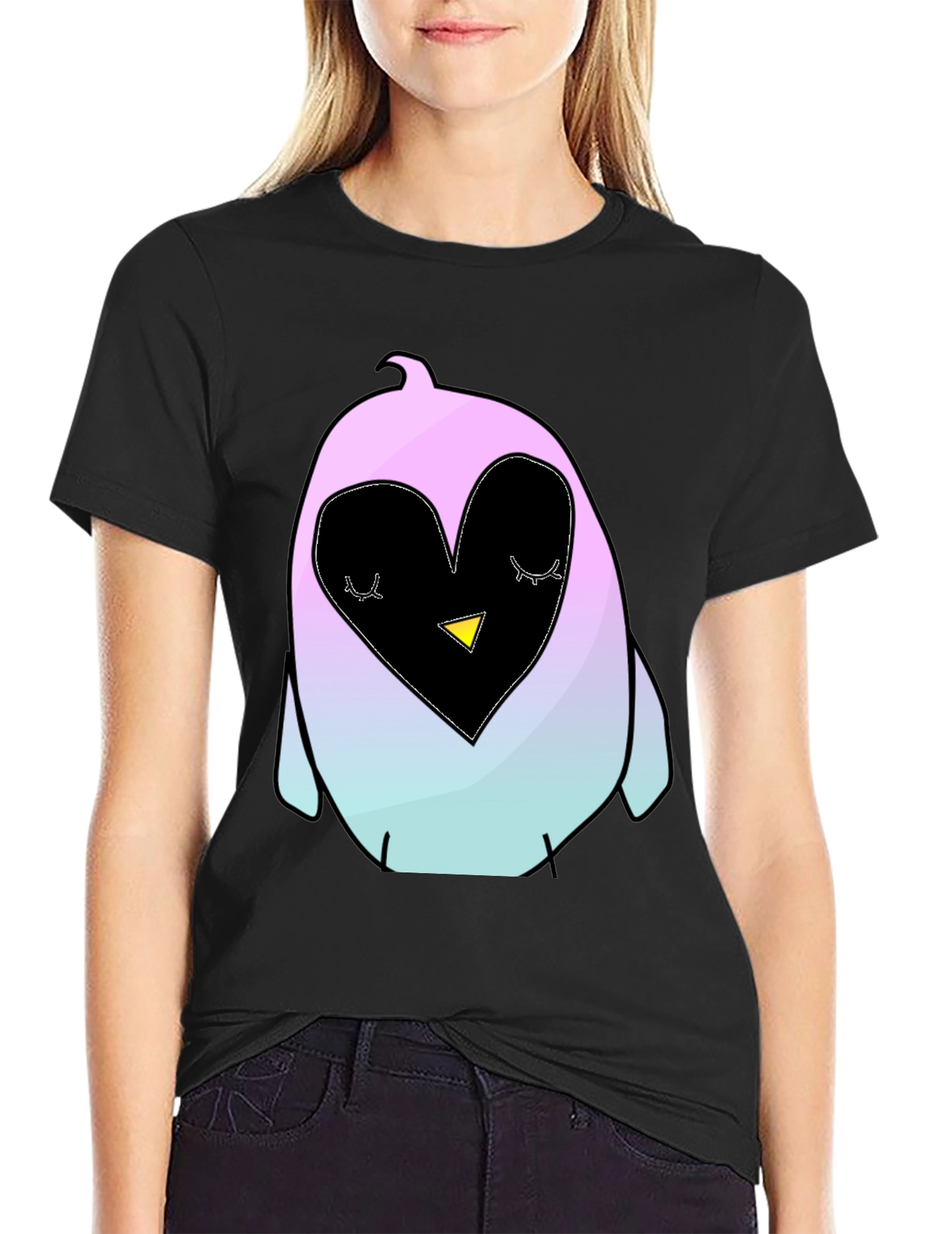 Cute Penguin Heart T-Shirt