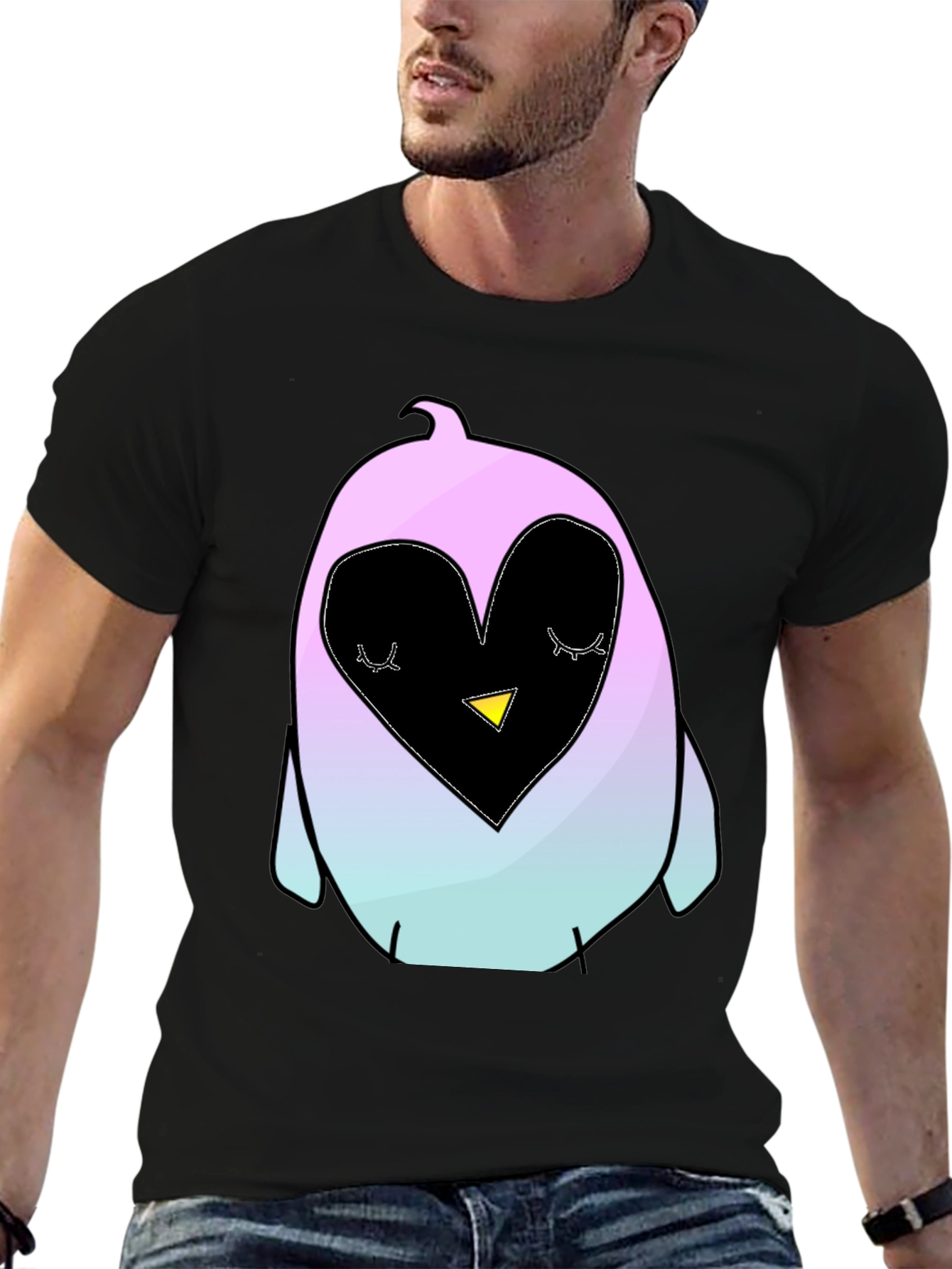 Cute Penguin Heart T-Shirt