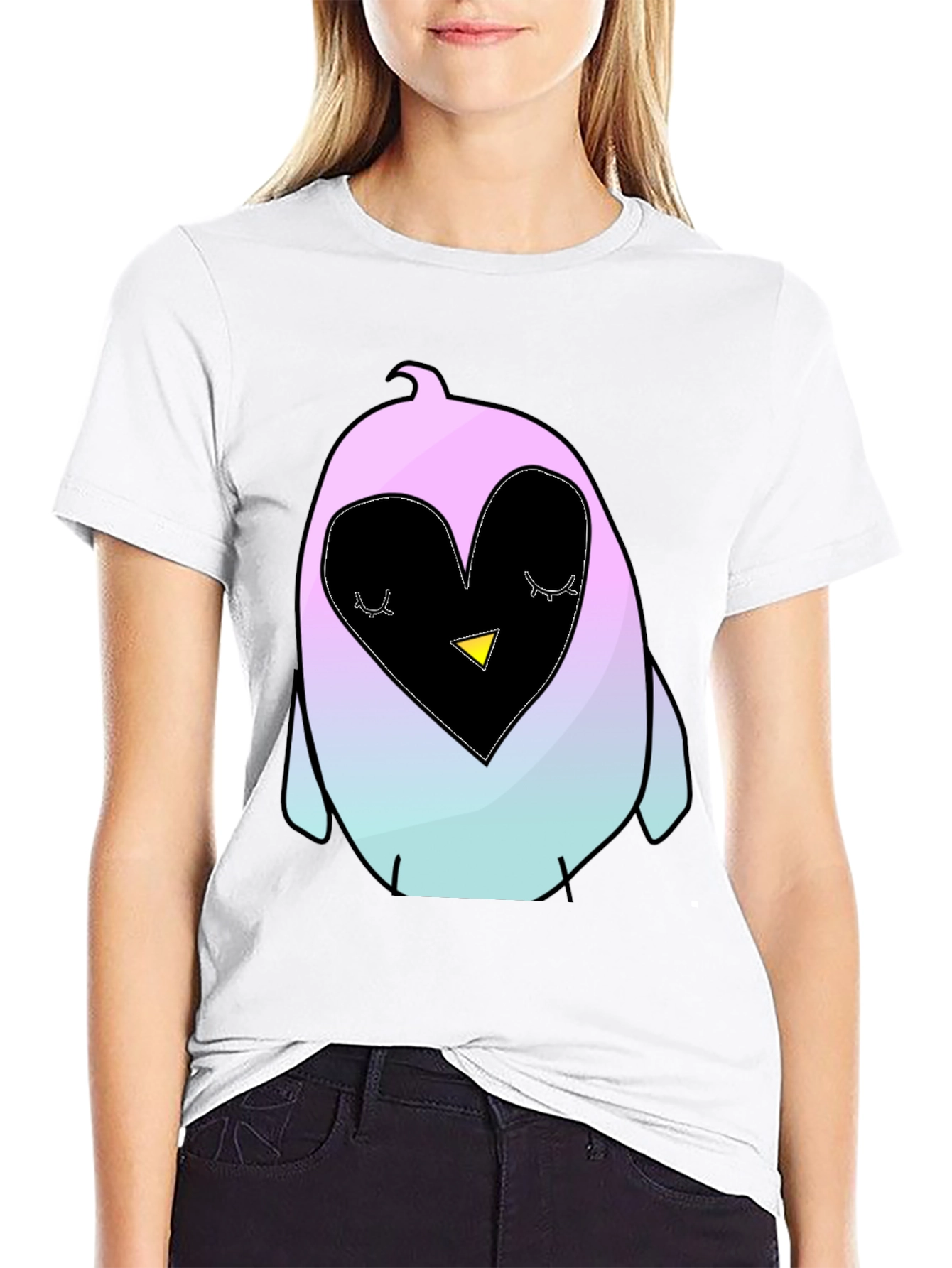 Cute Penguin Heart T-Shirt