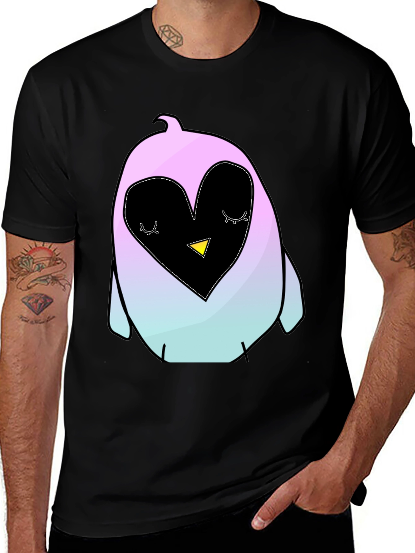 Cute Penguin Heart T-Shirt
