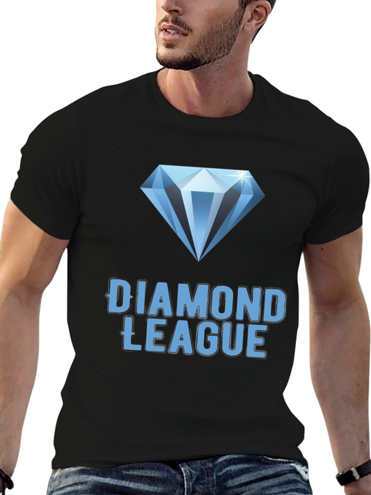 Diamond League Graphic Tee - Stylish Black T-Shirt