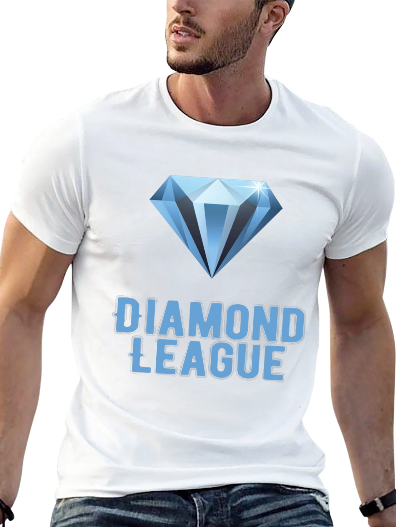 Diamond League Graphic Tee - Stylish Black T-Shirt