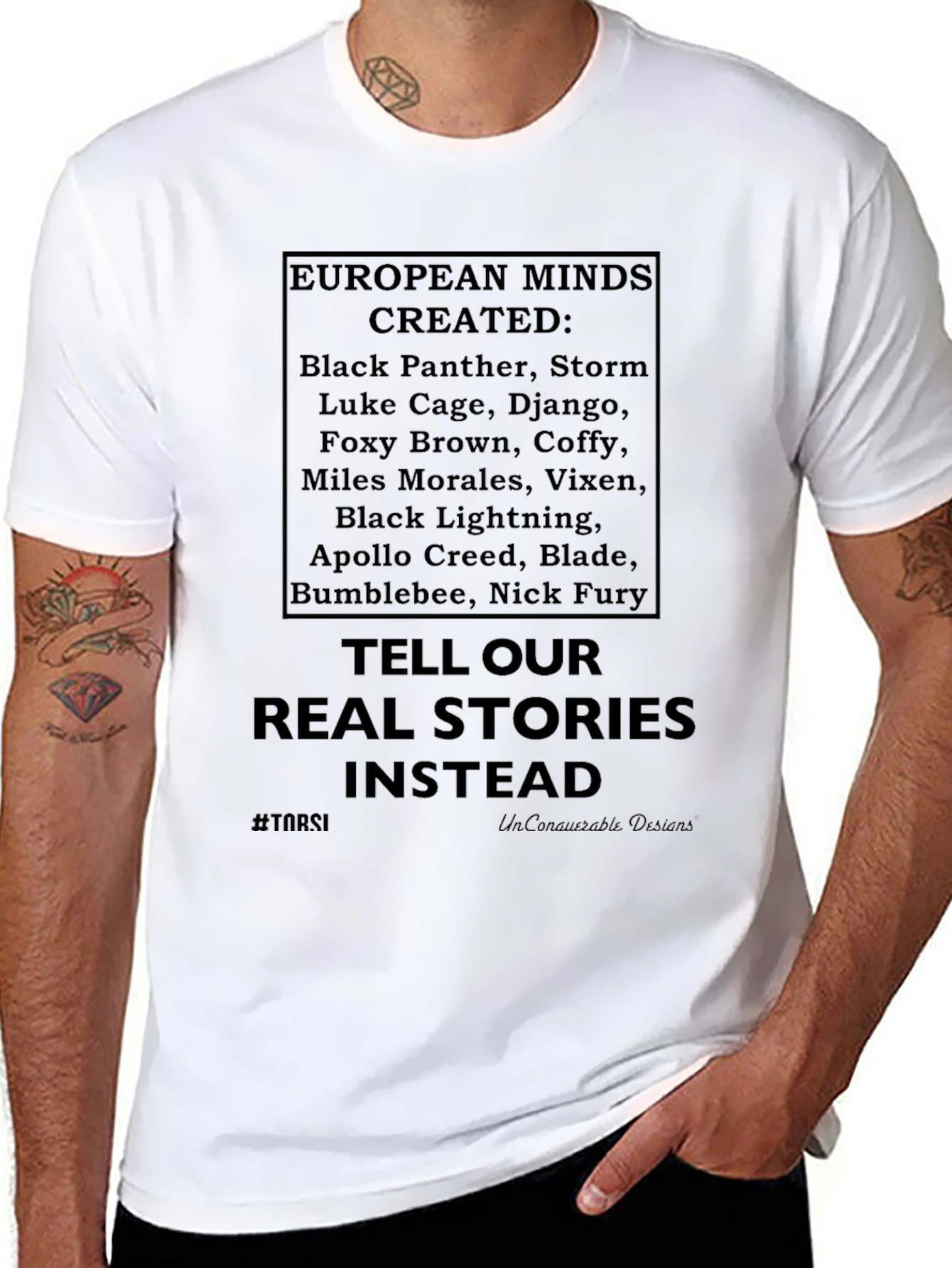 T-Shirt: Tell Our Real Stories Instead
