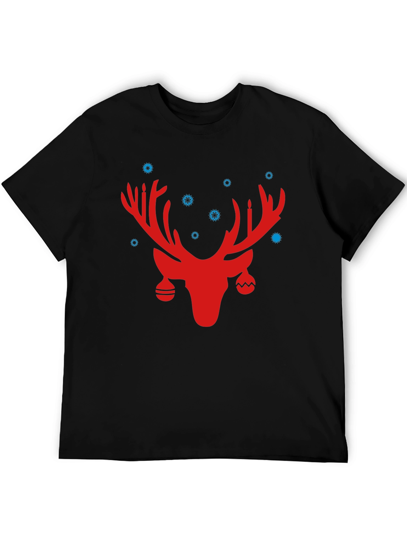 Festive Reindeer Graphic Tee - Holiday Cheer!