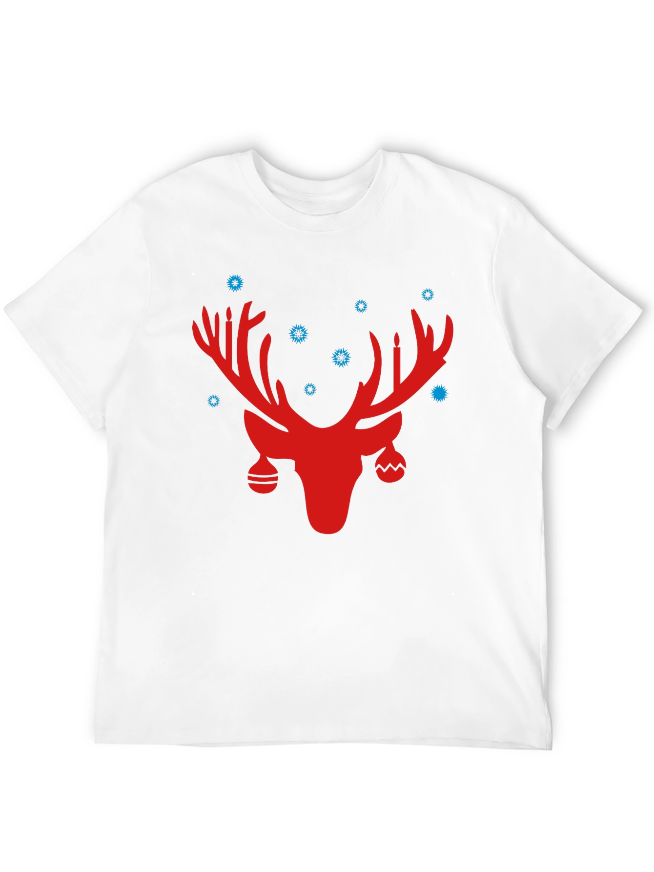 Festive Reindeer Graphic Tee - Holiday Cheer!
