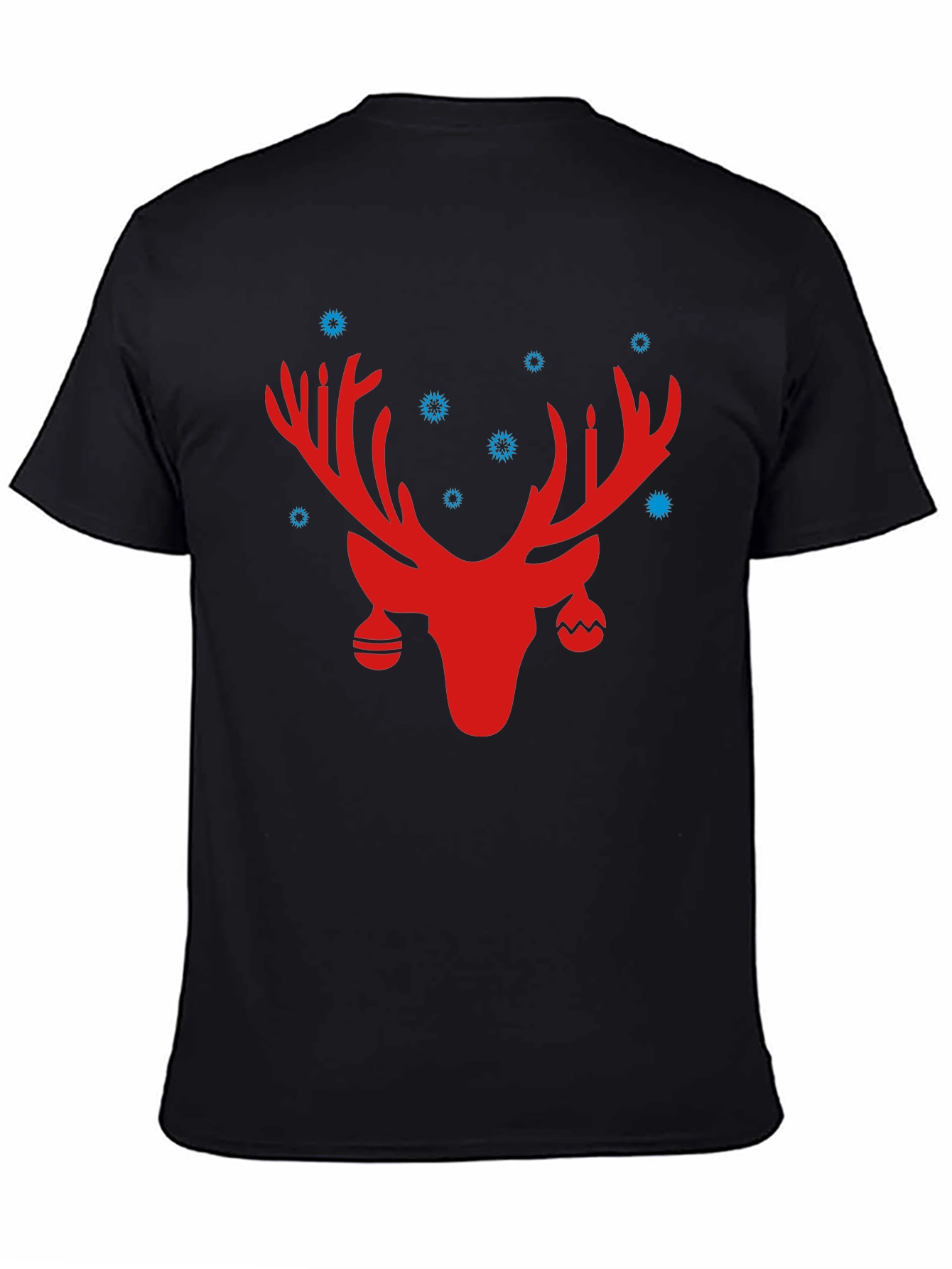 Festive Reindeer Graphic Tee - Holiday Cheer!