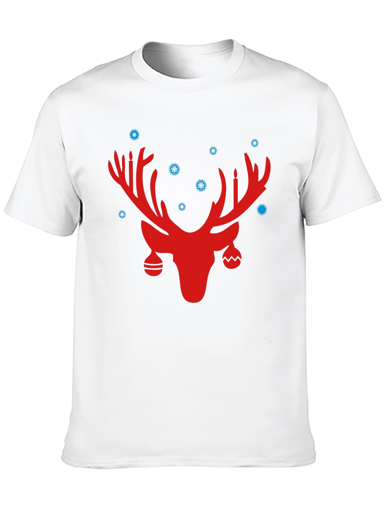 Festive Reindeer Graphic Tee - Holiday Cheer!