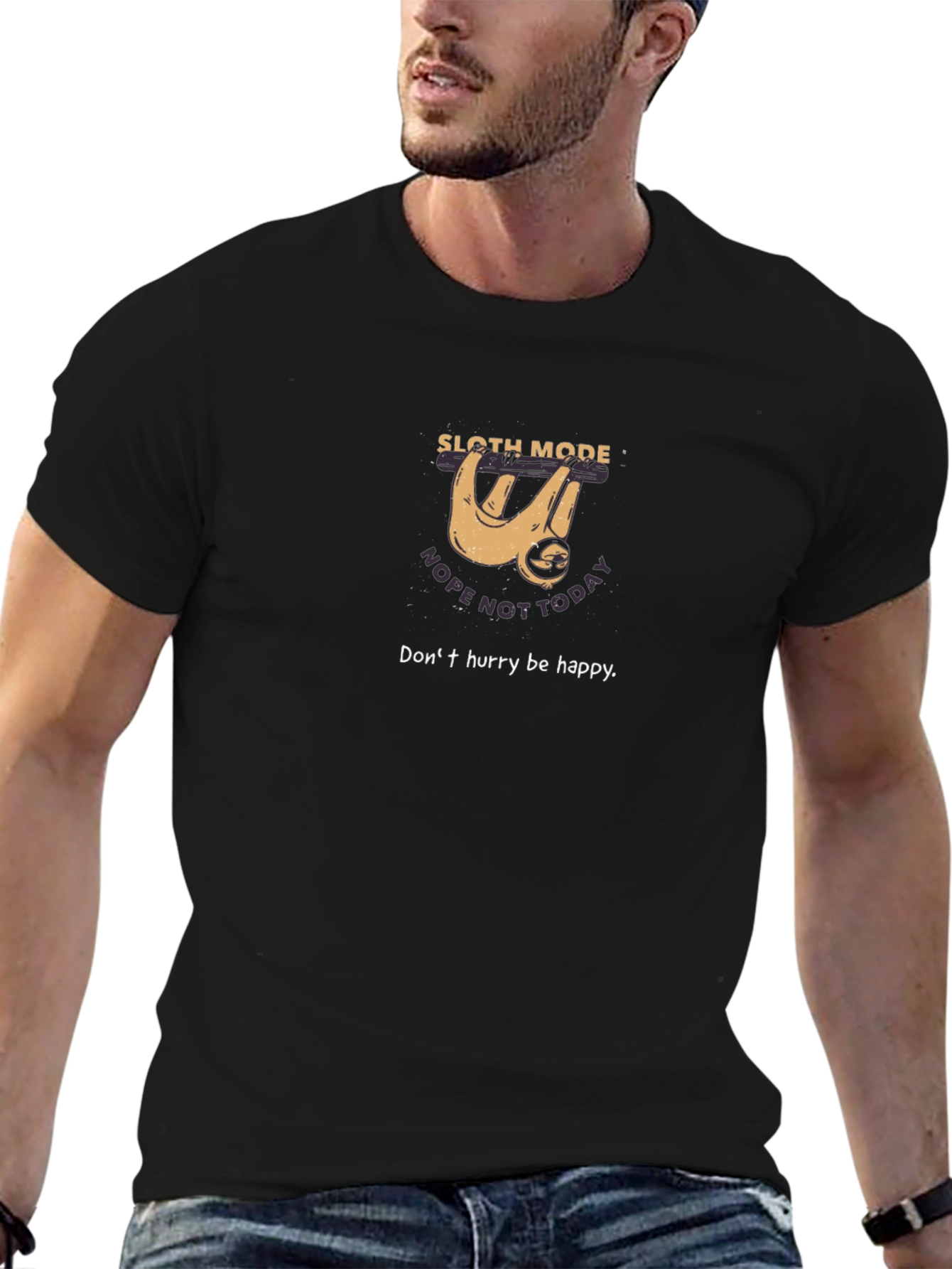 Sloth Mode T-Shirt - Relaxed Fit Graphic Tee