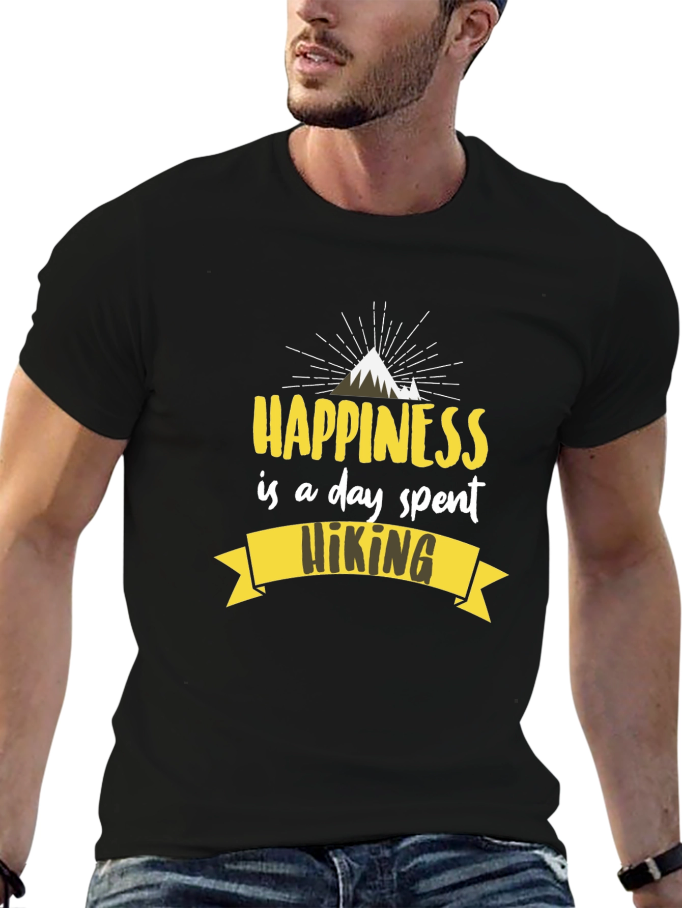 Hiking Happiness Graphic T-Shirt