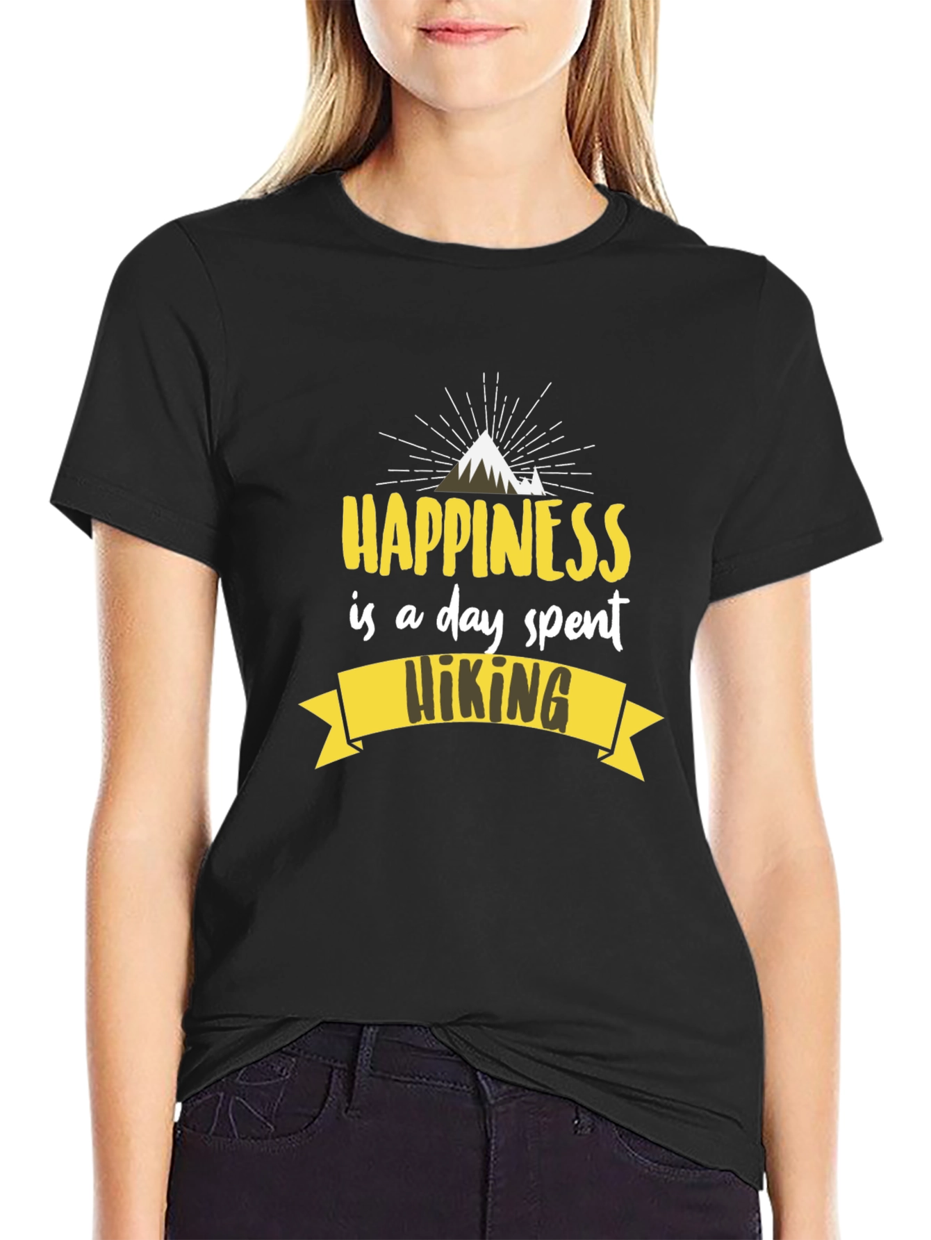 Hiking Happiness Graphic T-Shirt