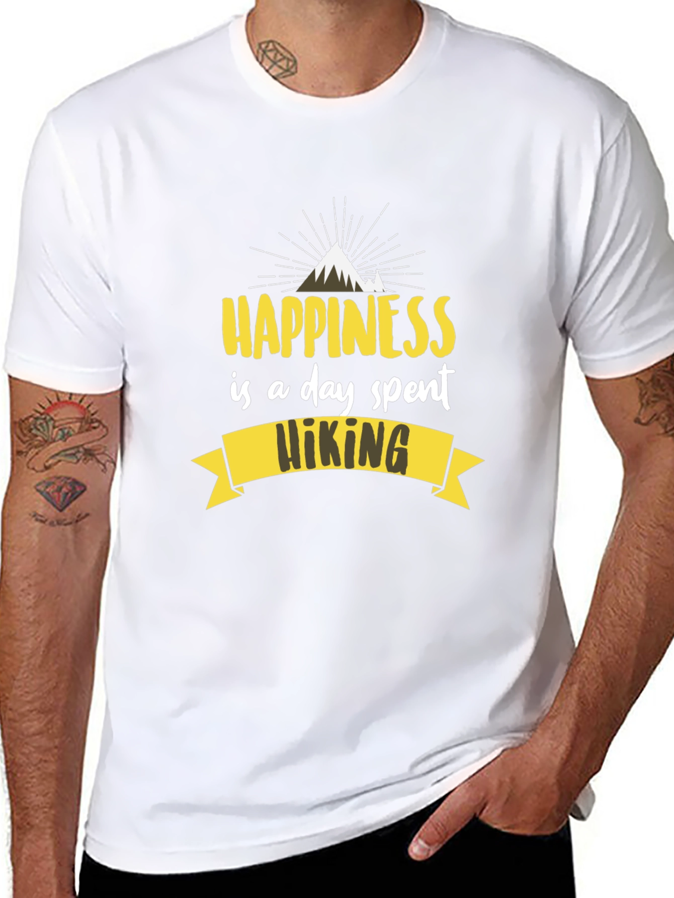 Hiking Happiness Graphic T-Shirt
