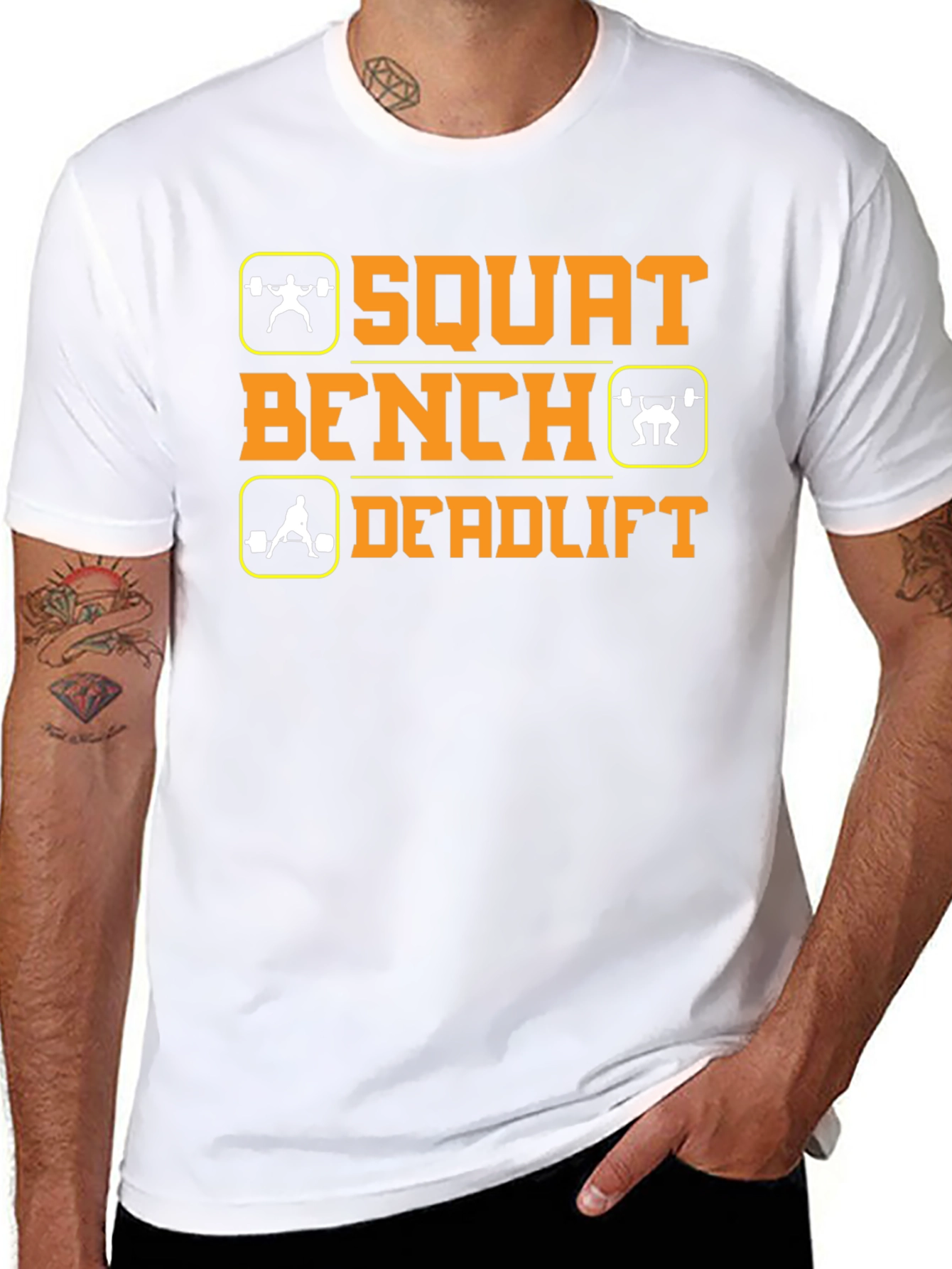 Squat Bench Deadlift Workout Gym T-Shirt