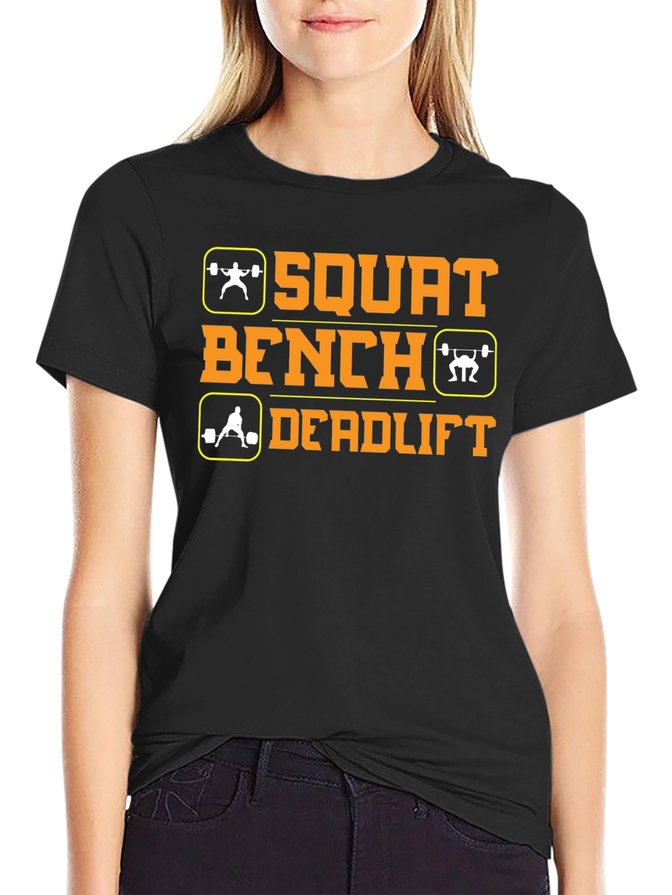 Squat Bench Deadlift Workout Gym T-Shirt