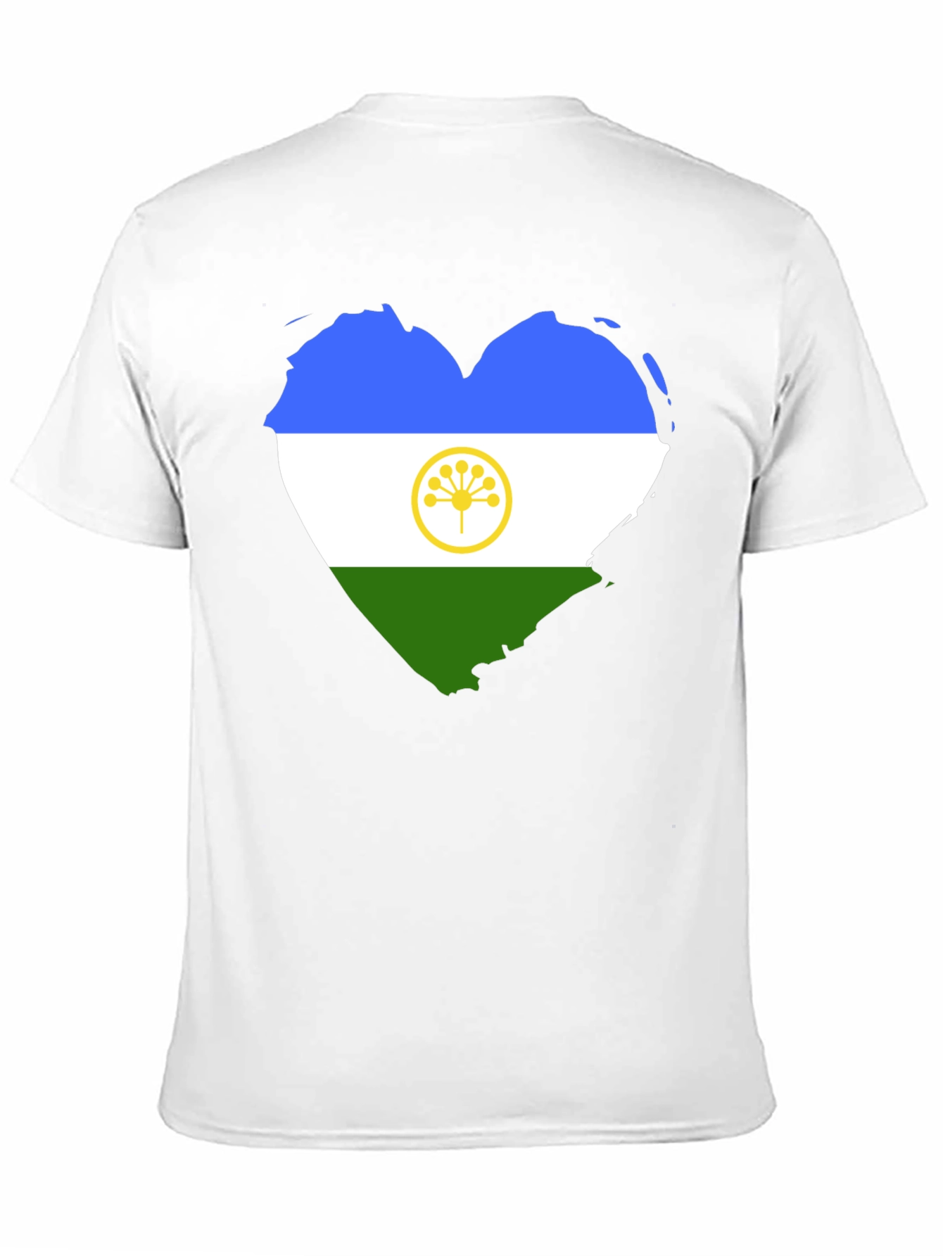 Adyghe Flag Heart T-Shirt - Soft Cotton Tee