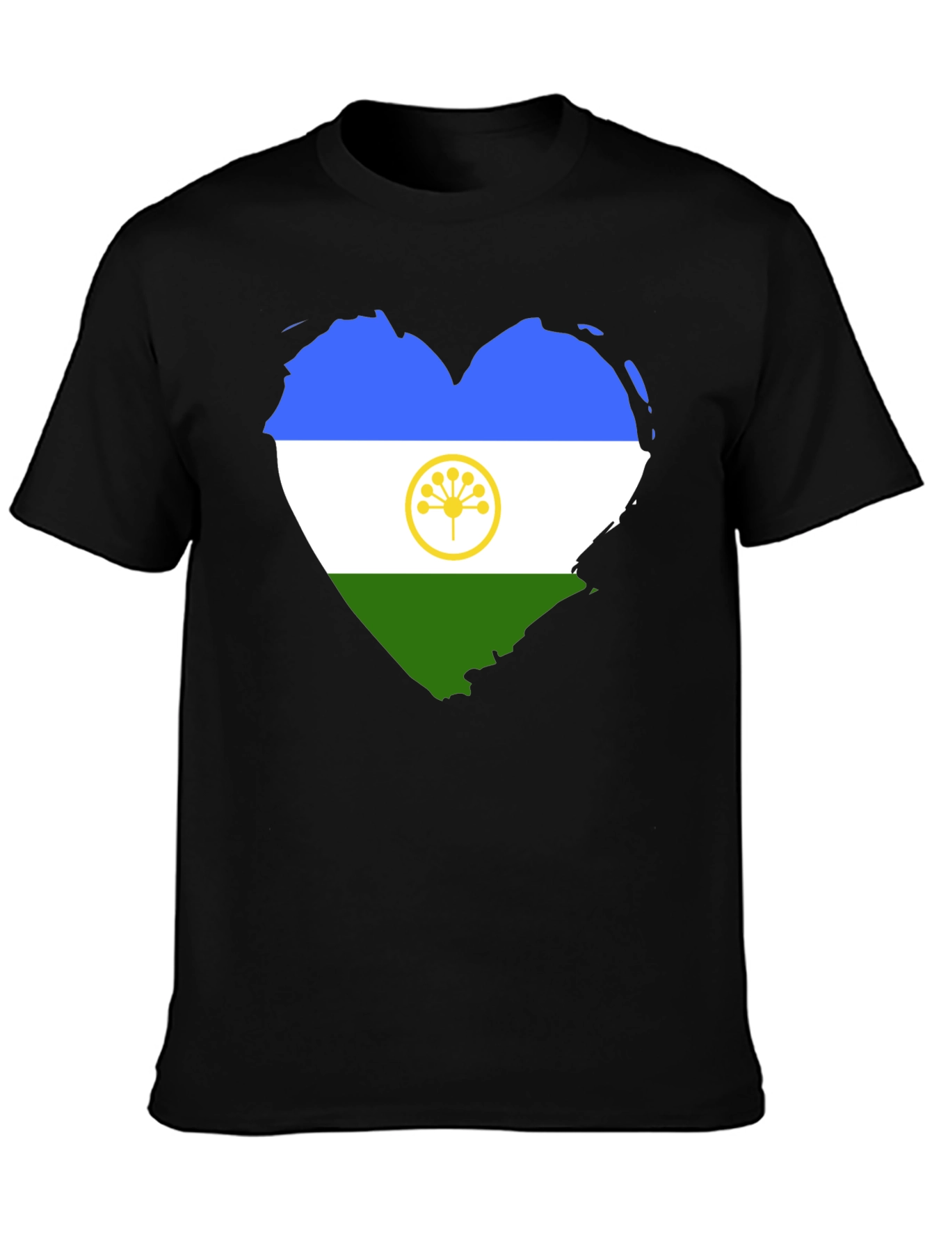 Adyghe Flag Heart T-Shirt - Soft Cotton Tee