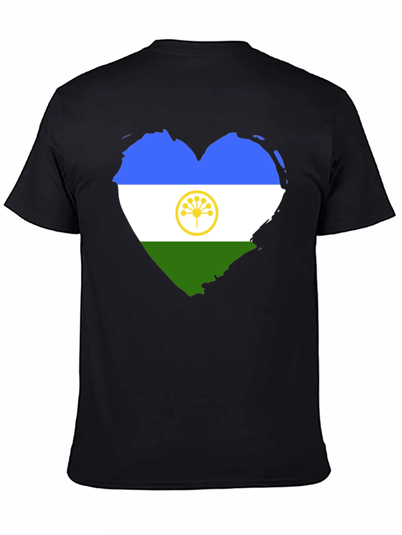 Adyghe Flag Heart T-Shirt - Soft Cotton Tee