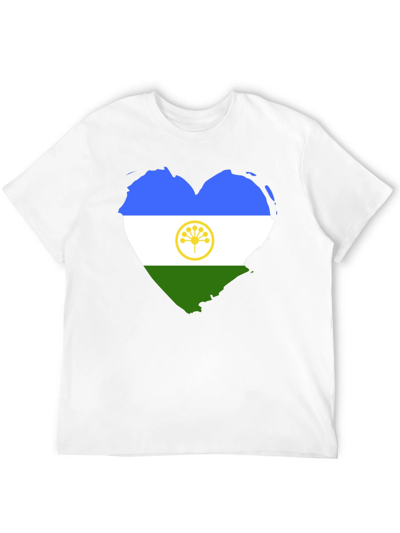Adyghe Flag Heart T-Shirt - Soft Cotton Tee
