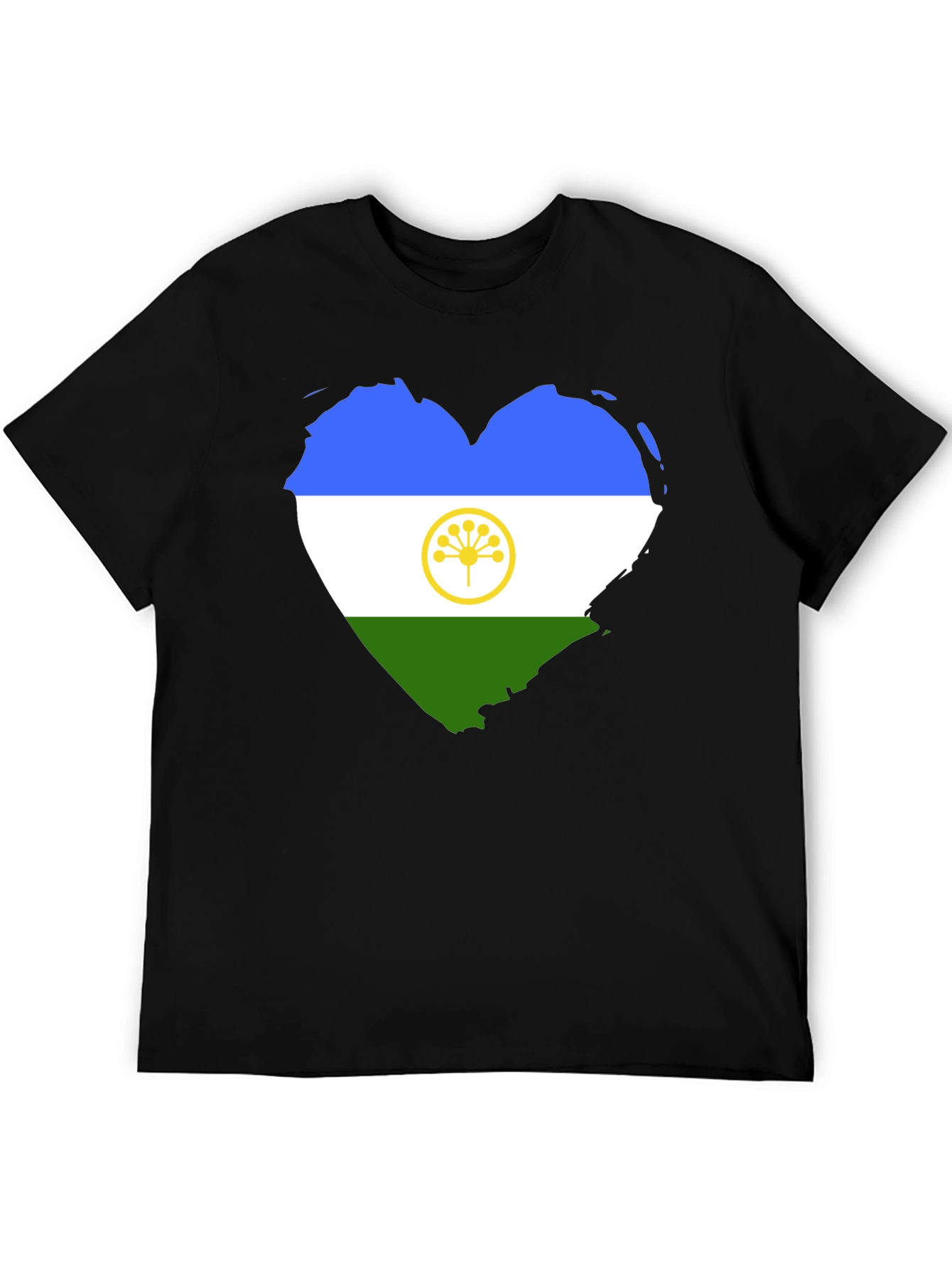 Adyghe Flag Heart T-Shirt - Soft Cotton Tee