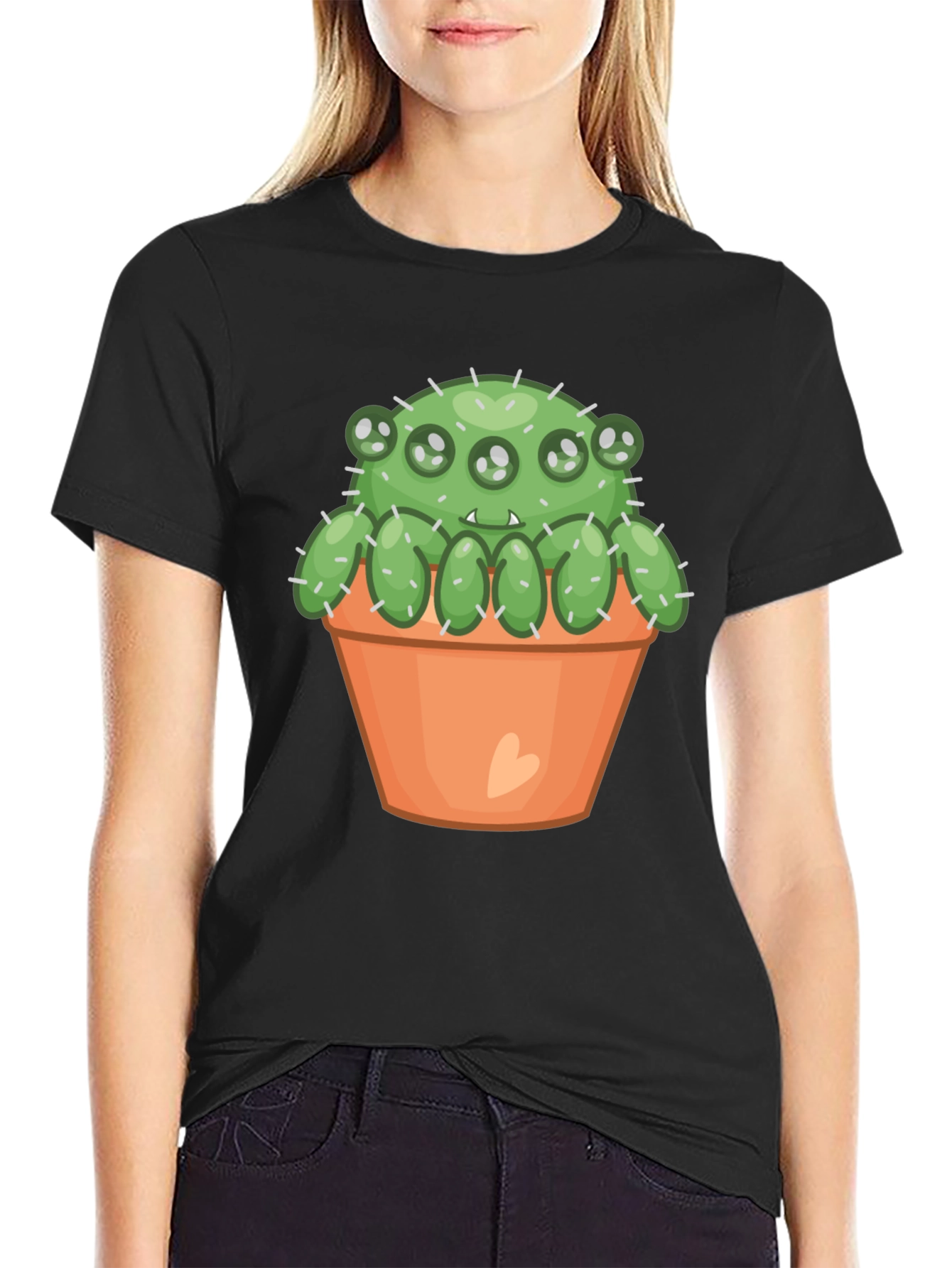 Cactus Monster T-Shirt - Cute & Spooky!