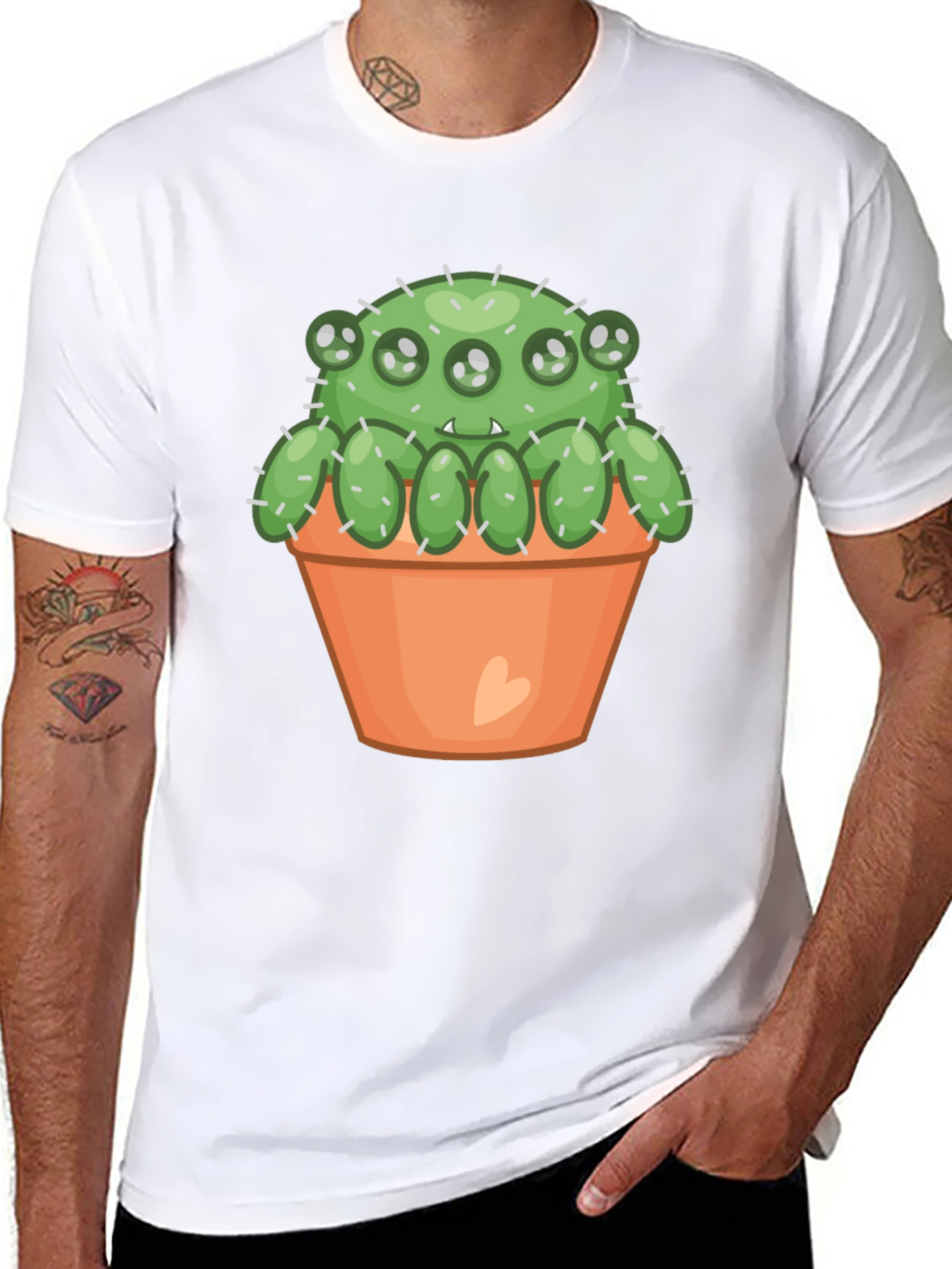 Cactus Monster T-Shirt - Cute & Spooky!