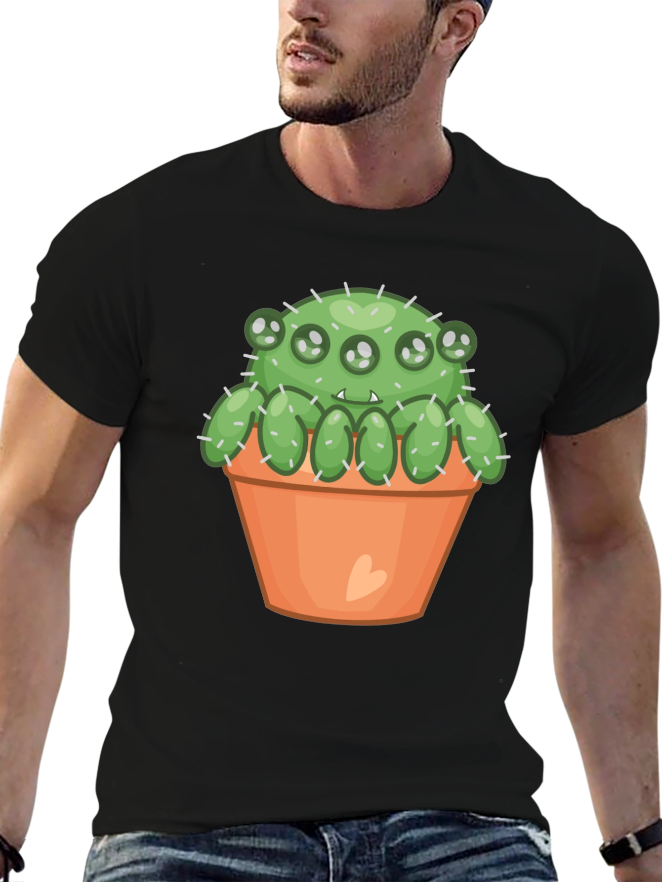 Cactus Monster T-Shirt - Cute & Spooky!