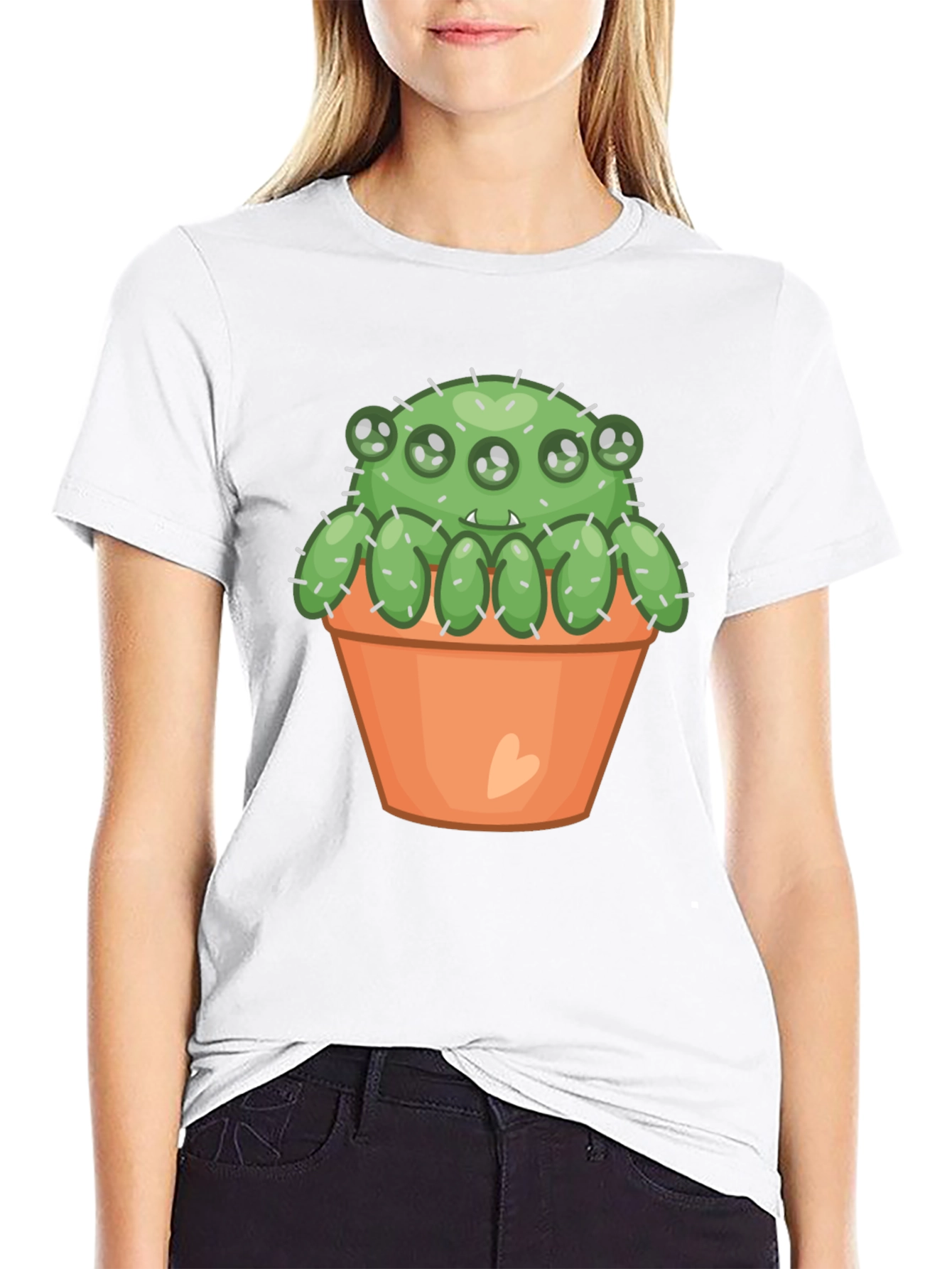 Cactus Monster T-Shirt - Cute & Spooky!