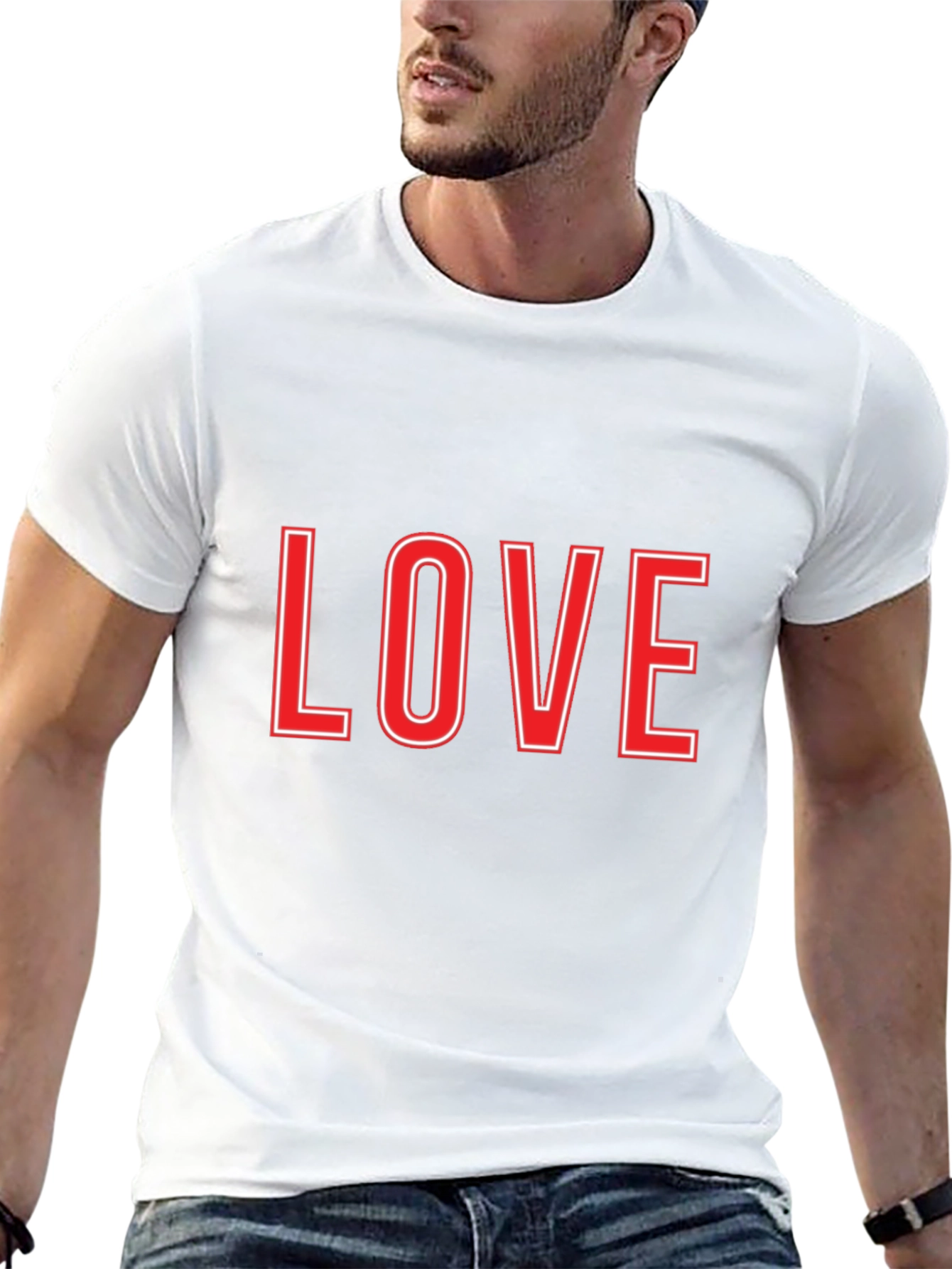 Love Graphic Tee - Black Casual T-Shirt